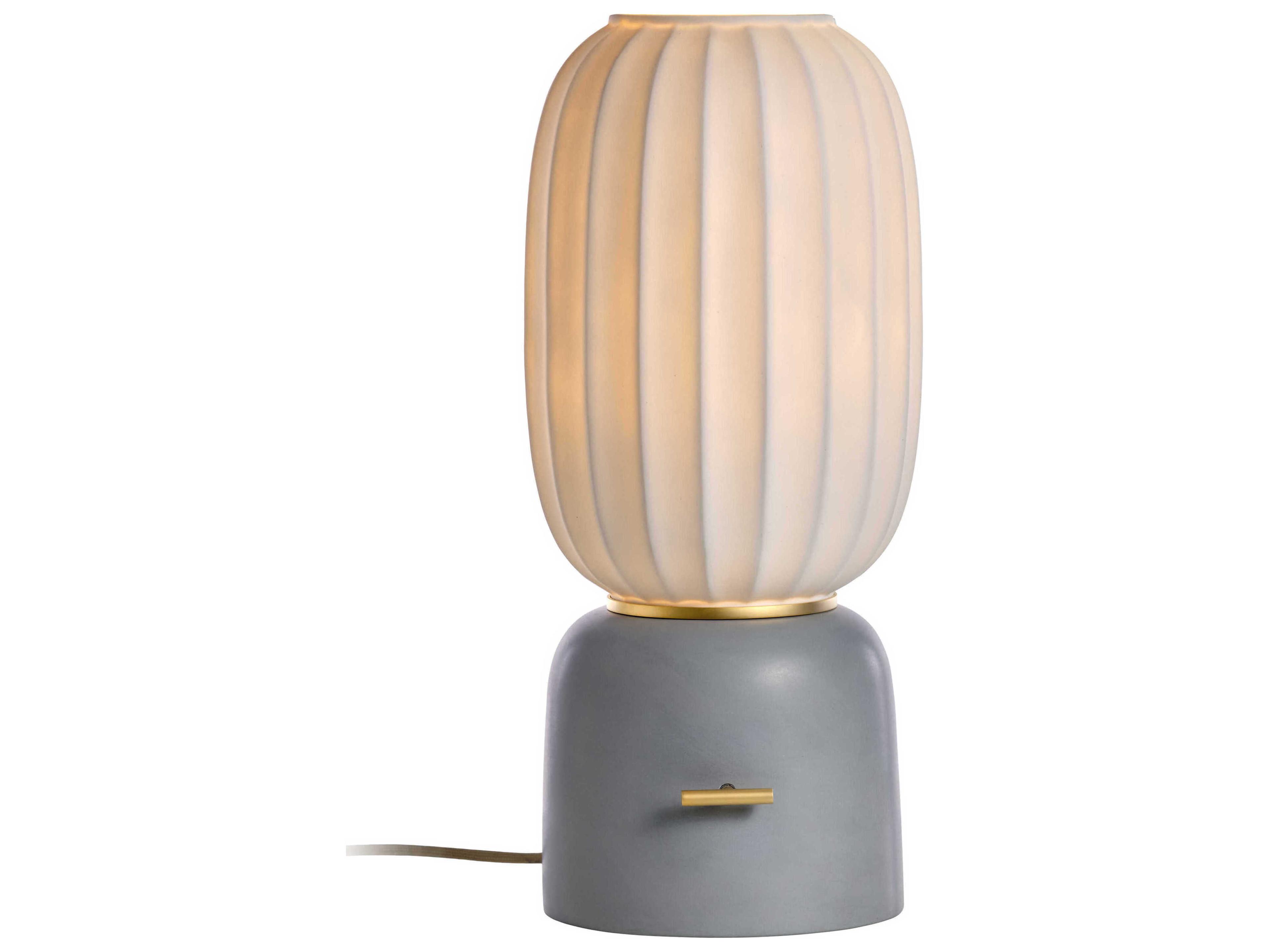 Carpyen Mei Grey Gold Table Lamp