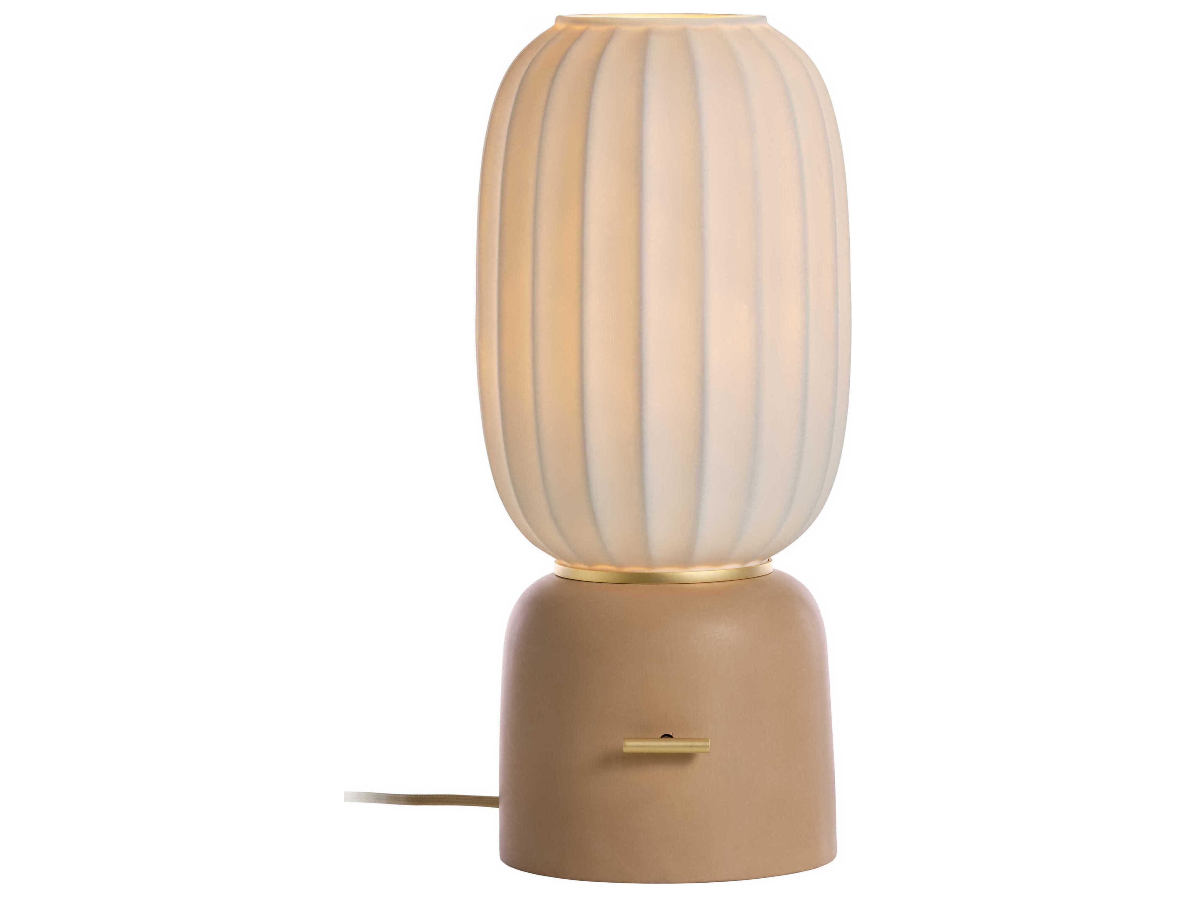Carpyen Mei Rose Gold Brown Table Lamp