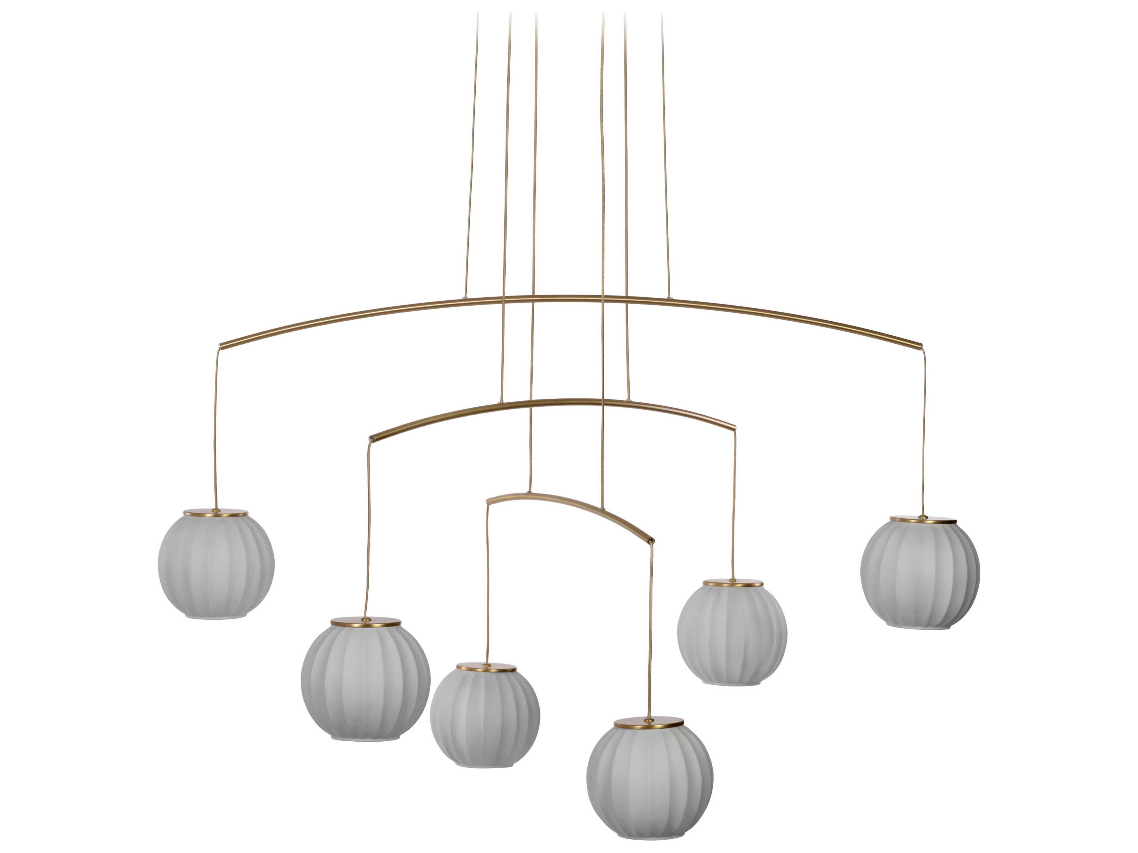 Carpyen Mei 6-Light Gold Globe Pendant