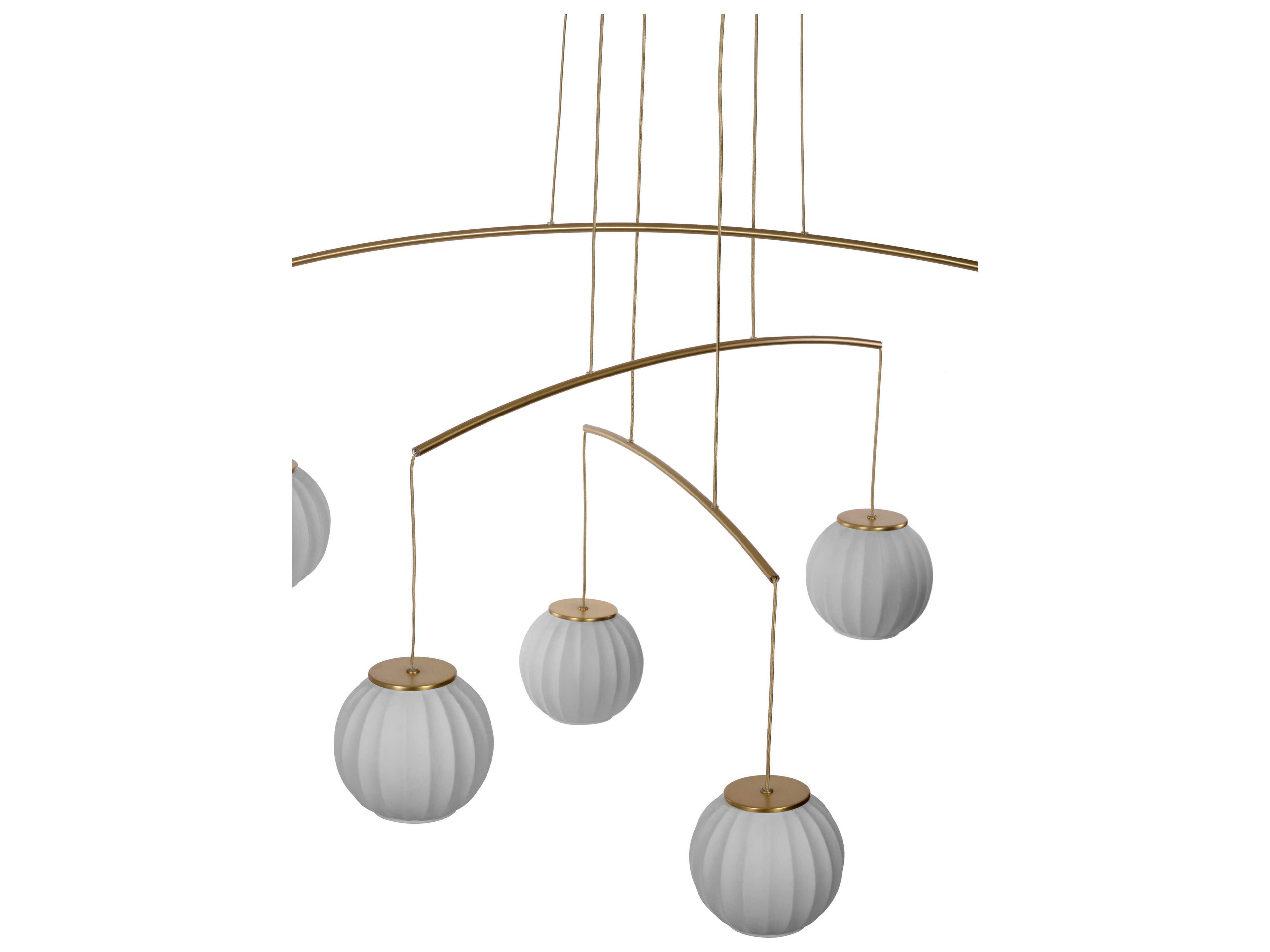 Carpyen Mei 6-Light Gold Globe Pendant