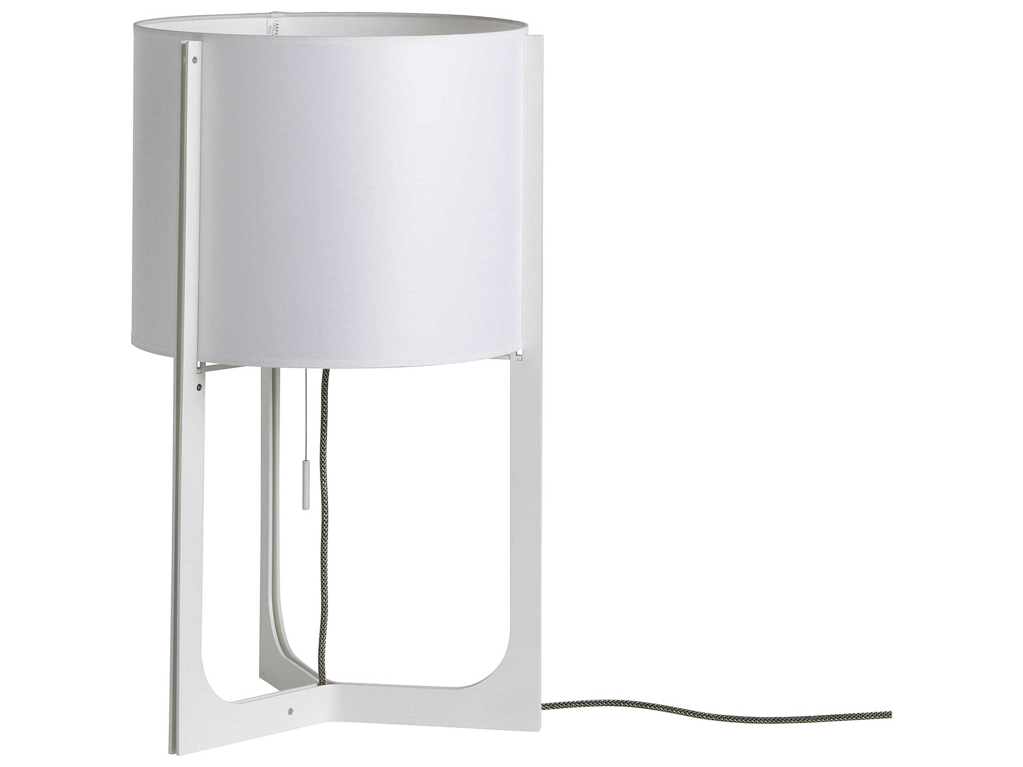 Carpyen Nirvana White Linen Table Lamp