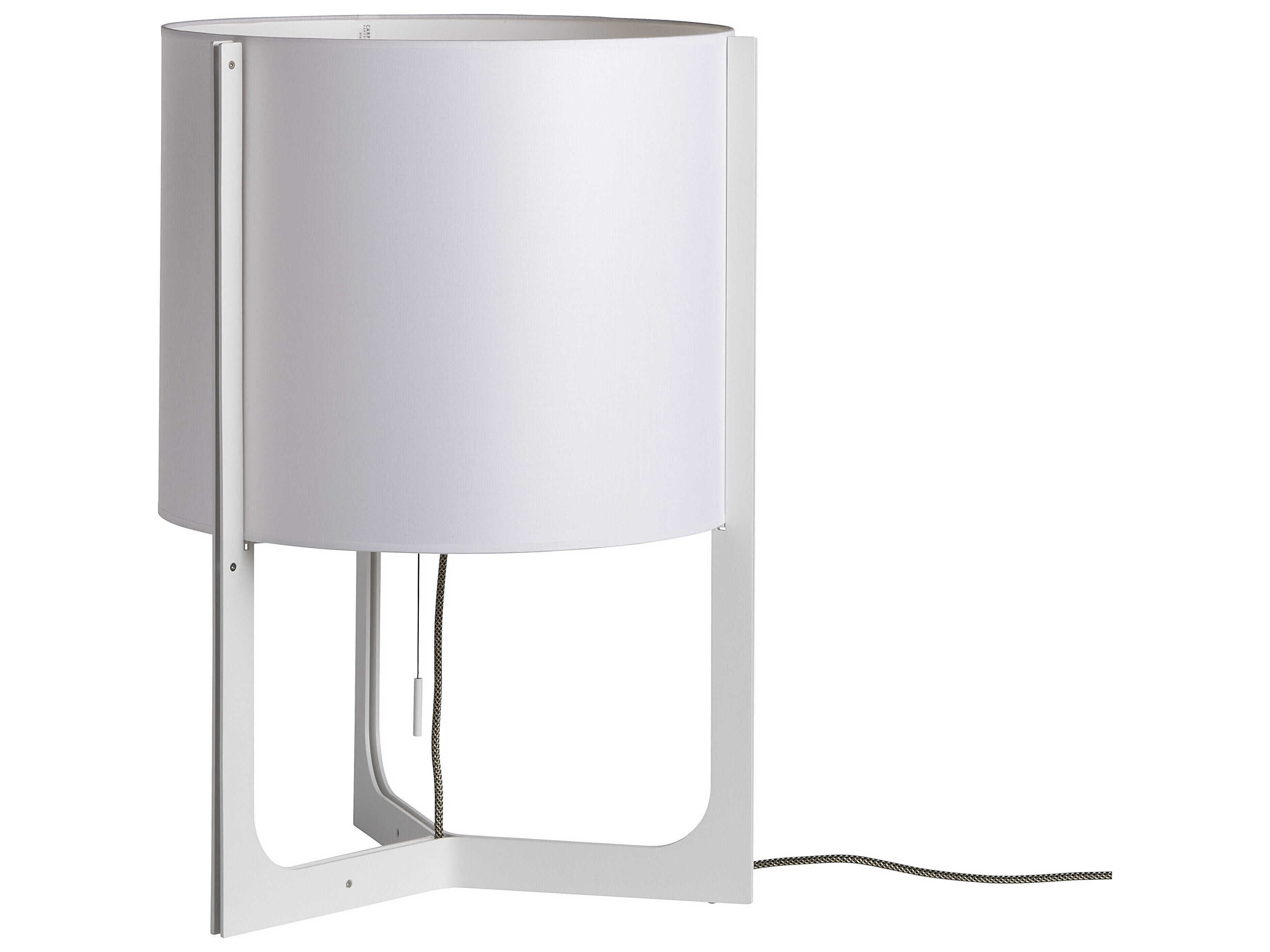 Carpyen Nirvana White Linen Table Lamp