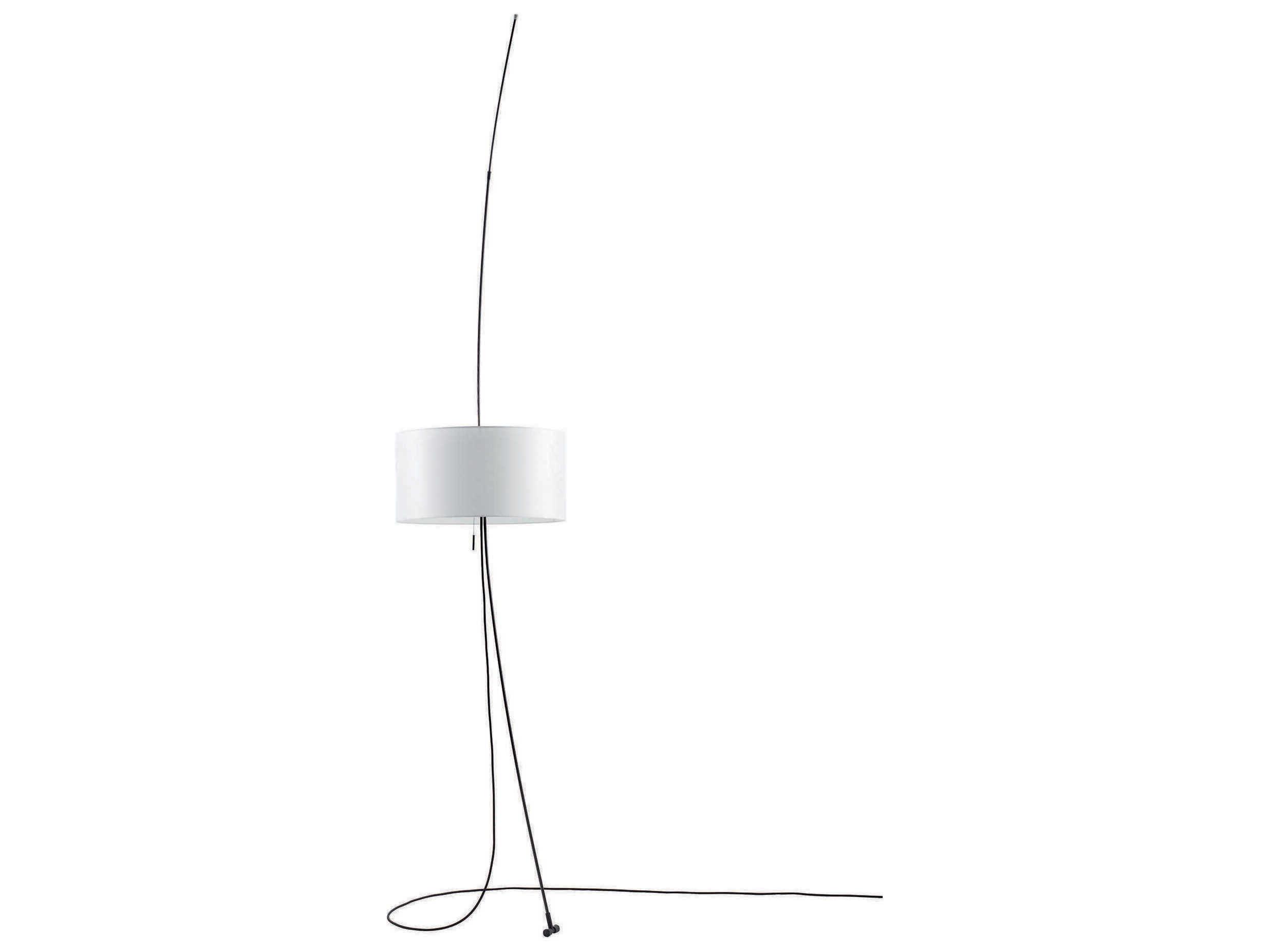 Carpyen Totora Black White Cotton Floor Lamp