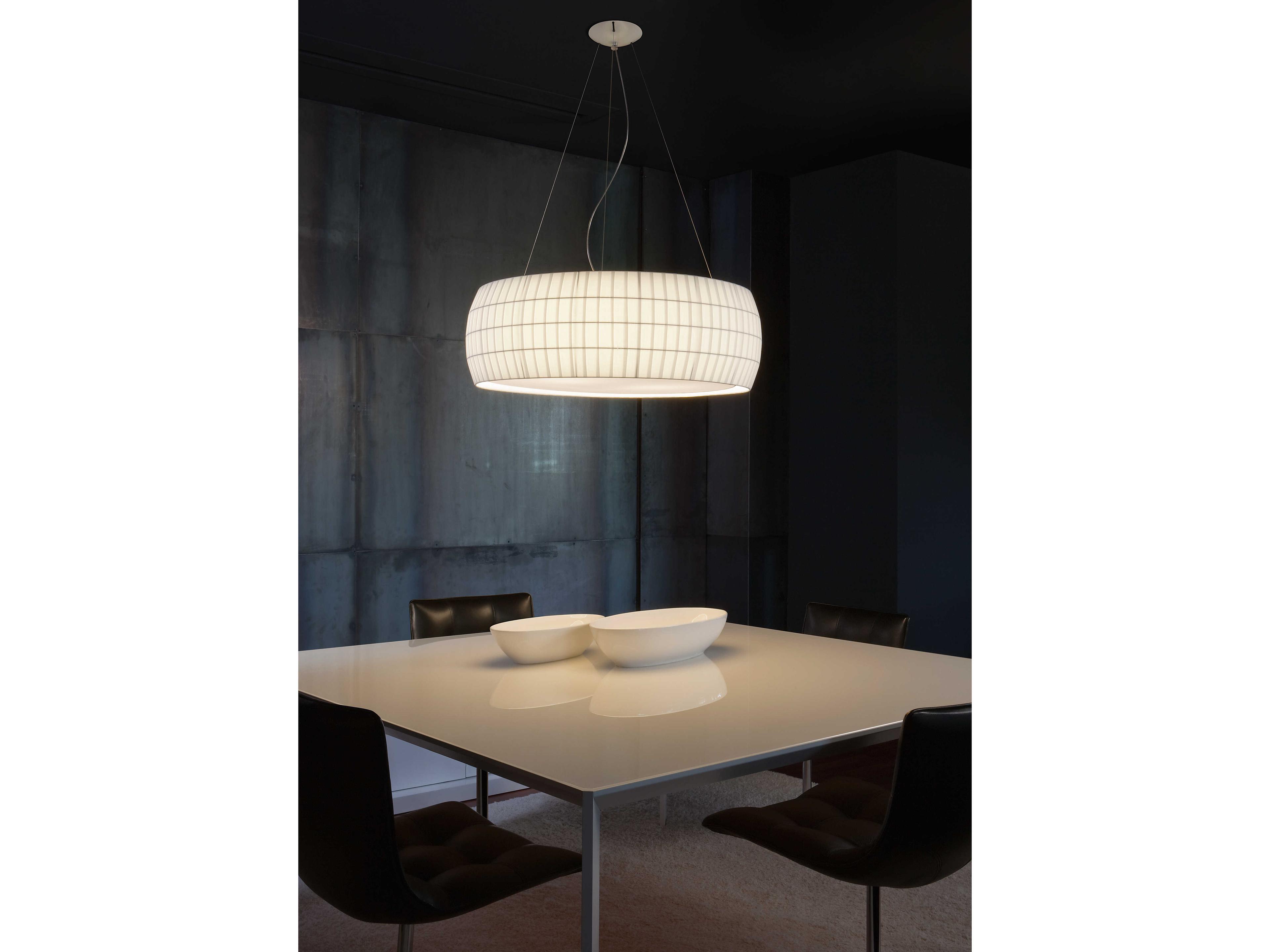 Carpyen Isamu 2-Light White Drum Pendant