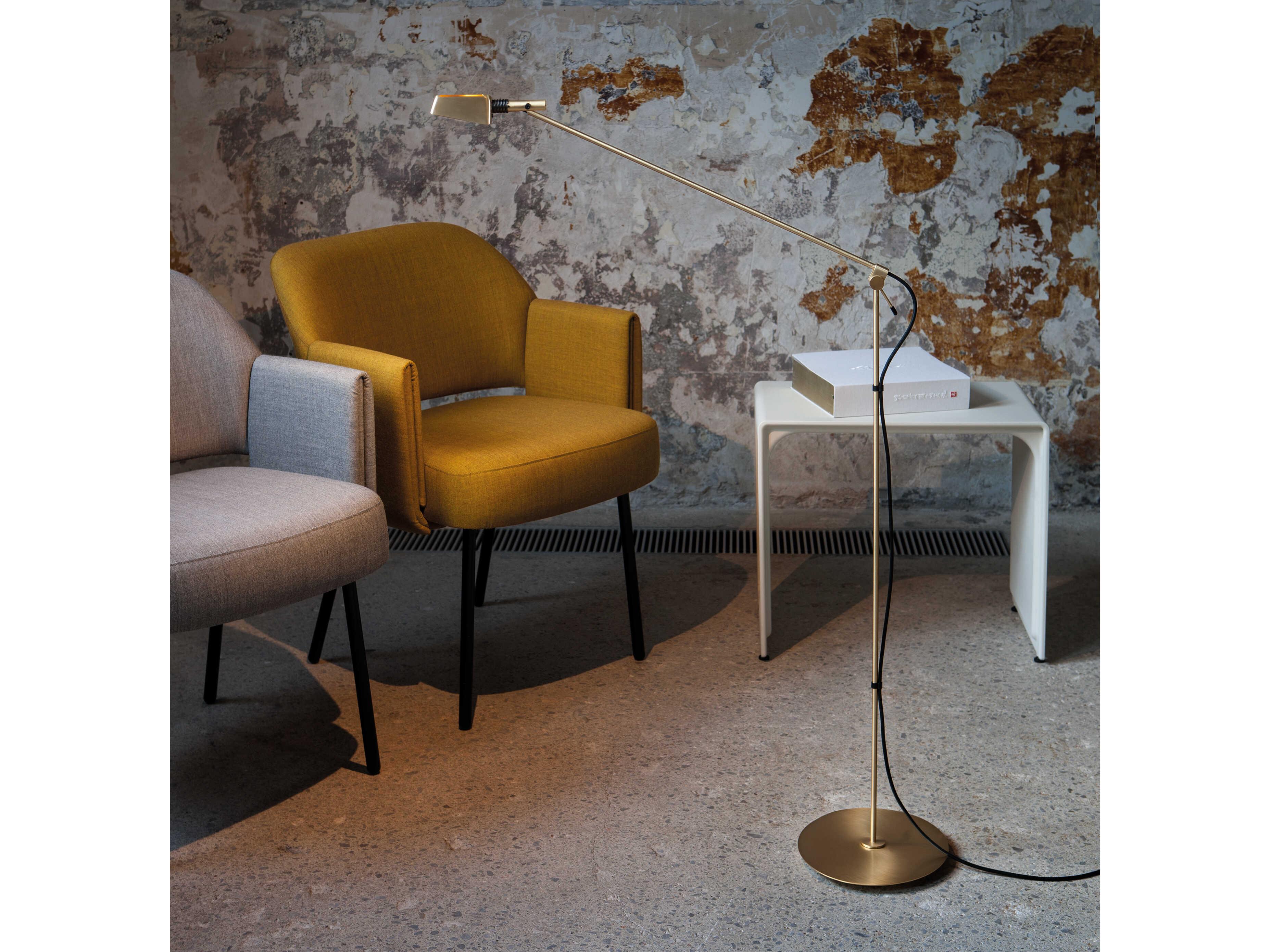 Carpyen Tema Satin Gold Floor Lamp