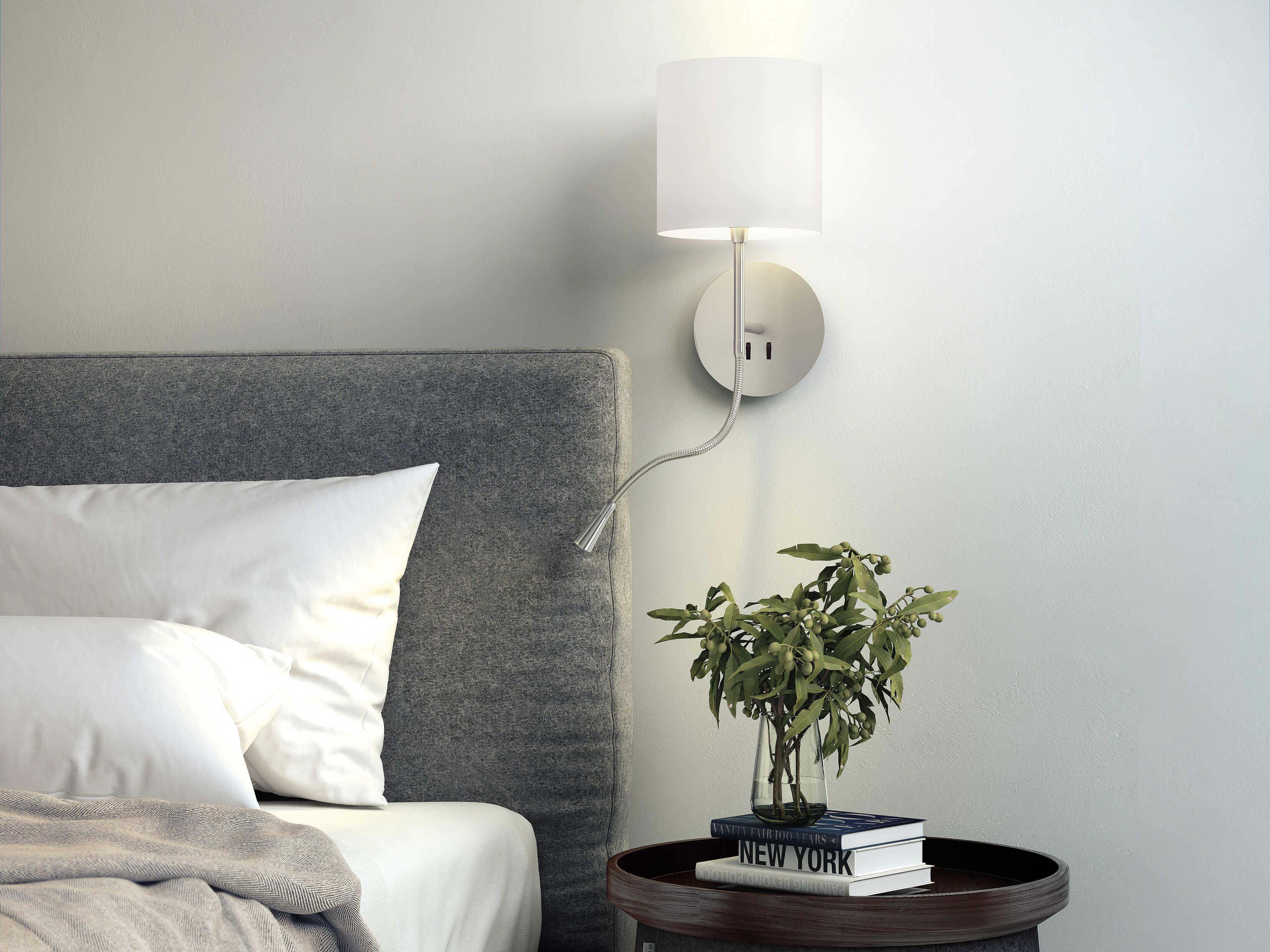 Carpyen Hotel Python Matte Nickel LED Wall Sconce