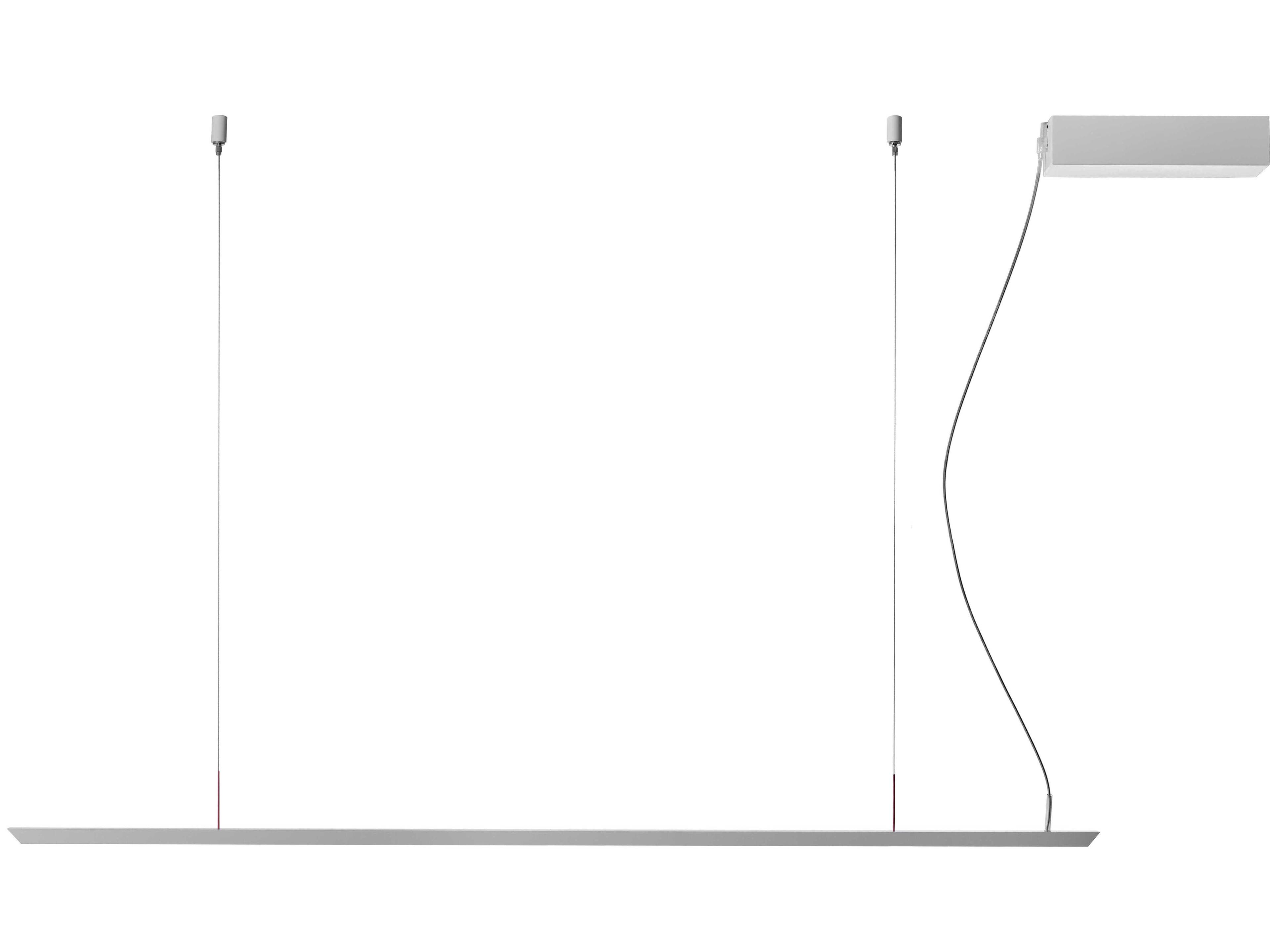 Carpyen Lineal 1-Light Nickel LED Linear Island Pendant