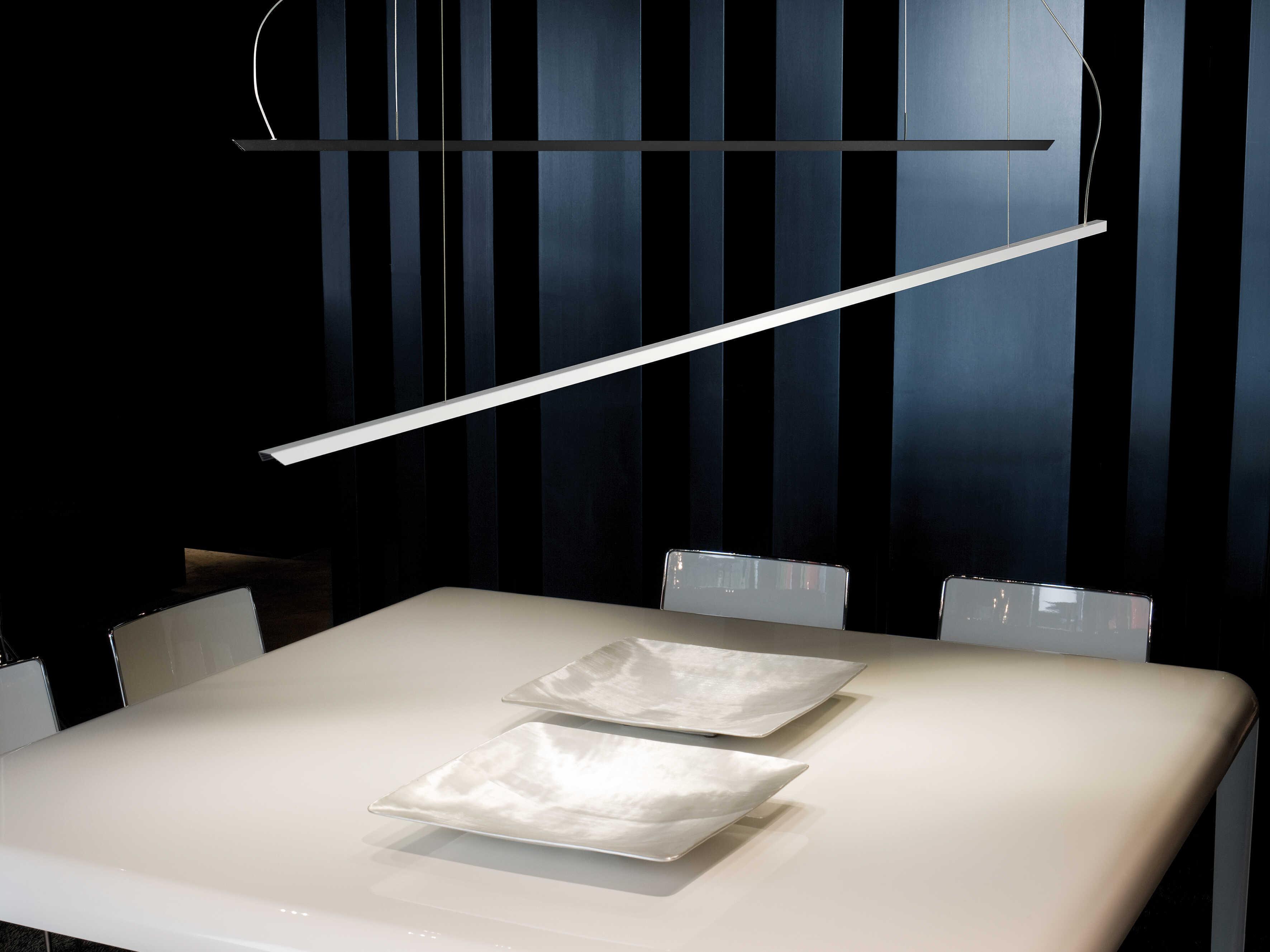 Carpyen Lineal 1-Light Nickel LED Linear Island Pendant
