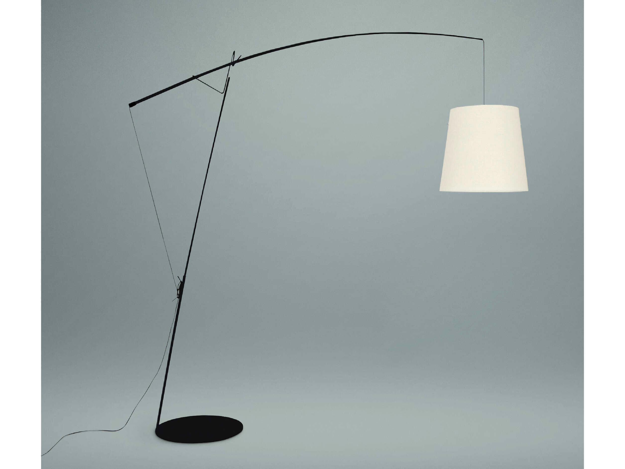 Carpyen Robin Black Chrome LED Floor Lamp
