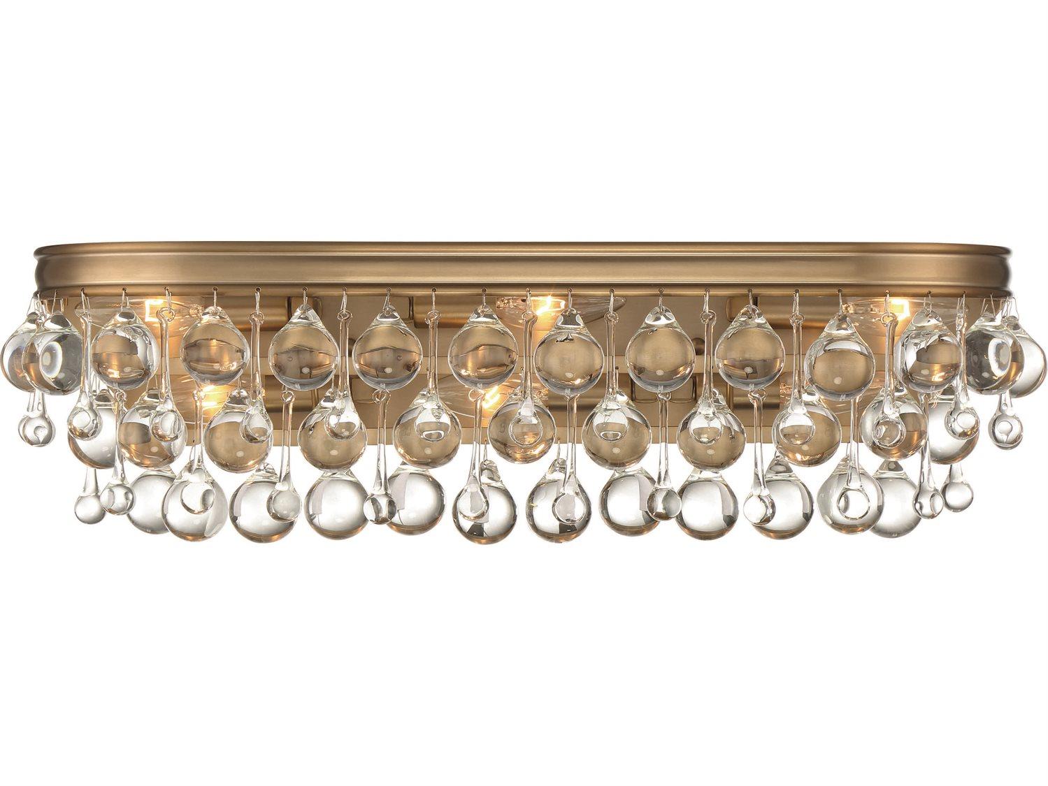 Crystorama Calypso 6-Light Chrome Crystal Glass Vanity Light