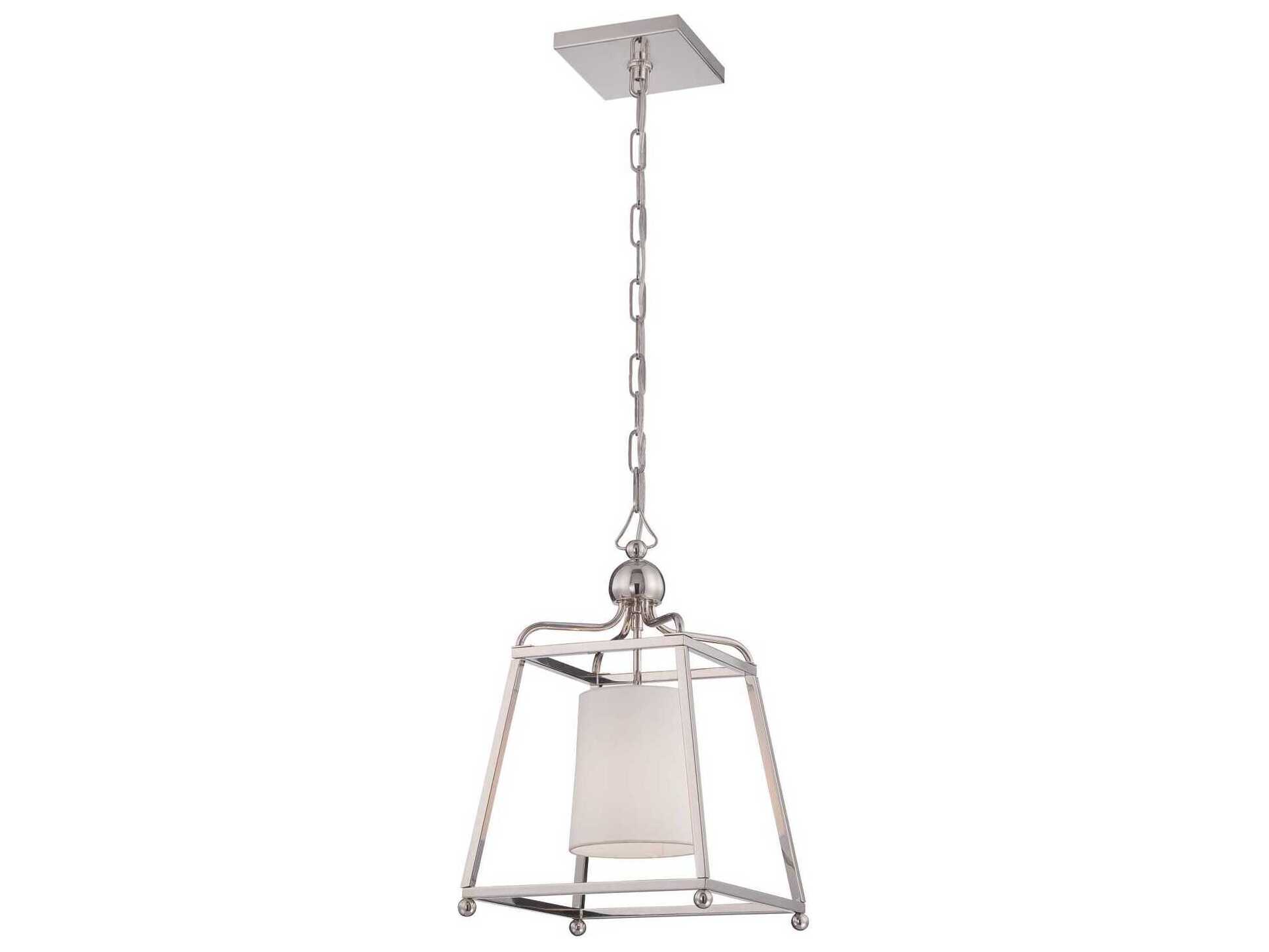 Crystorama Sylvan 1-Light Polished Nickel Mini Pendant