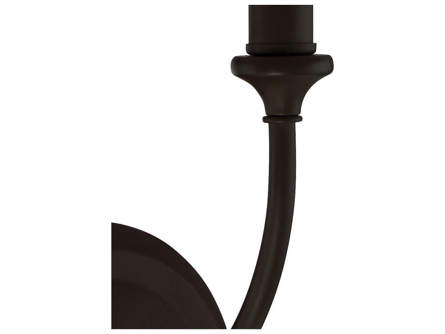 Crystorama Sylvan 1-Light Dark Bronze Wall Sconce