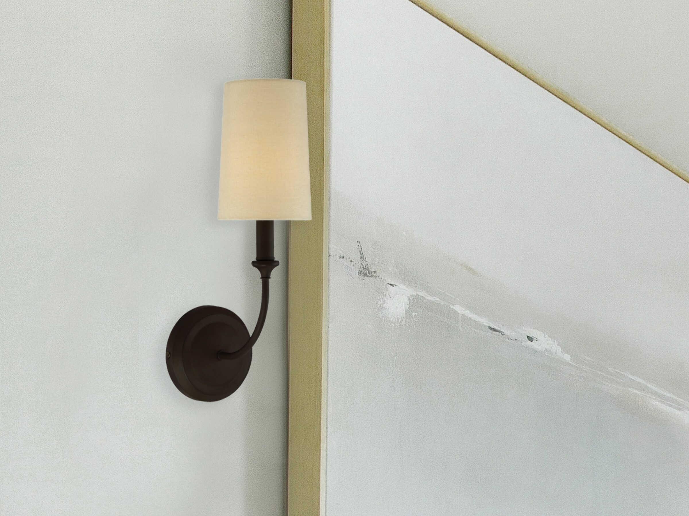 Crystorama Sylvan 1-Light Dark Bronze Wall Sconce