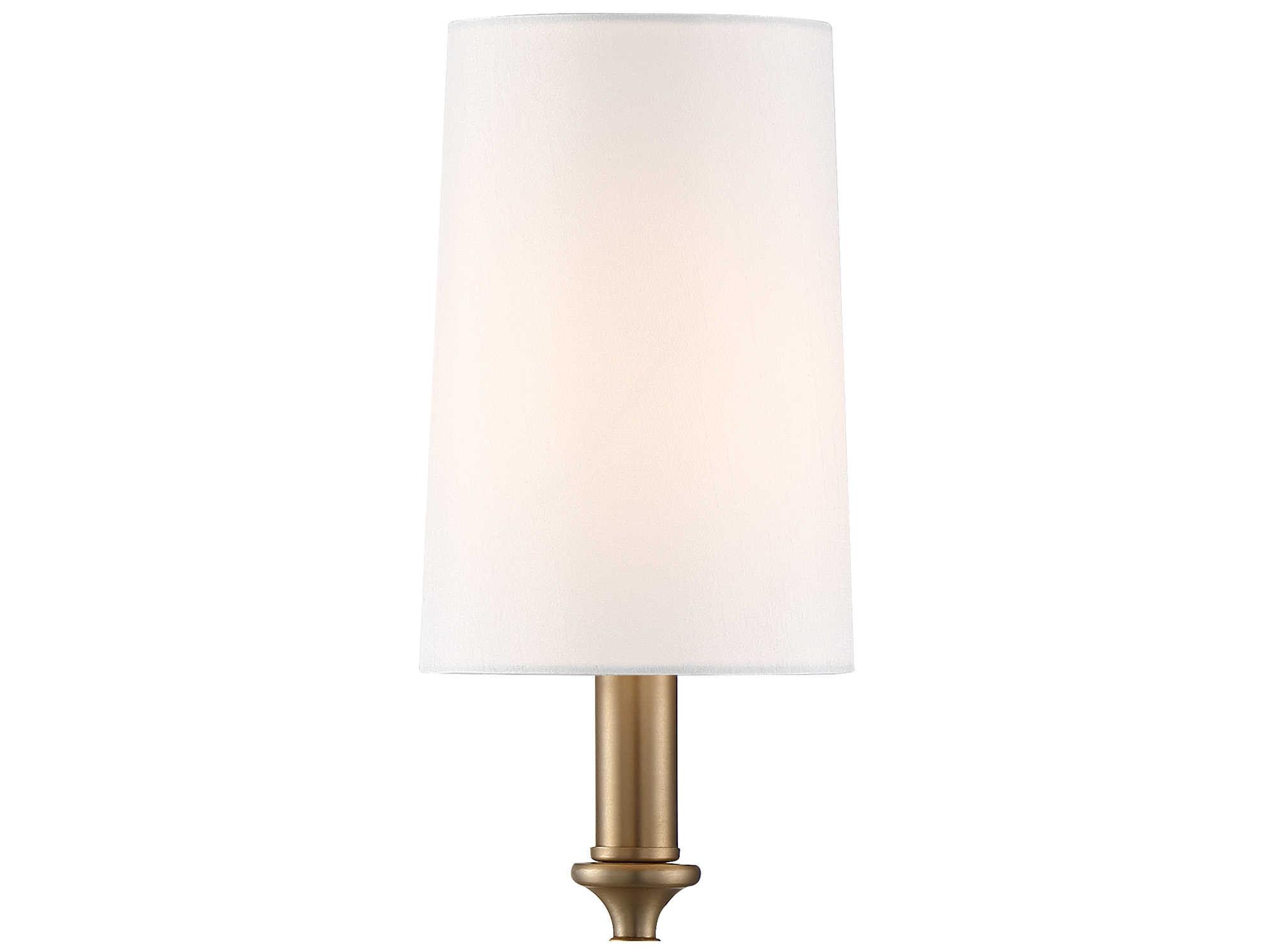 Crystorama Sylvan 1-Light Vibrant Gold Wall Sconce