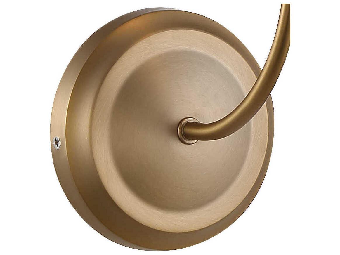 Crystorama Sylvan 1-Light Vibrant Gold Wall Sconce