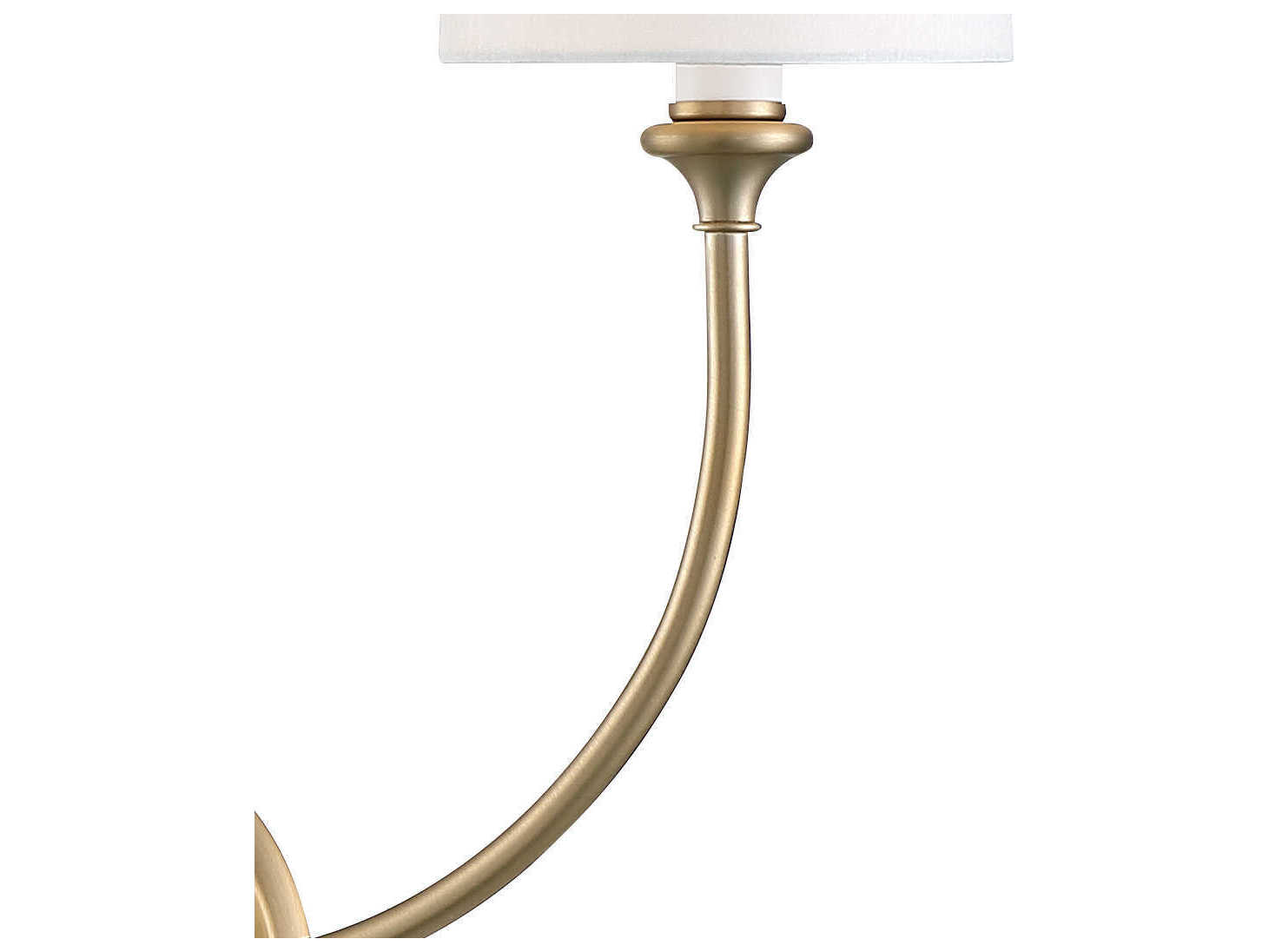 Crystorama Sylvan 2-Light Vibrant Gold Wall Sconce