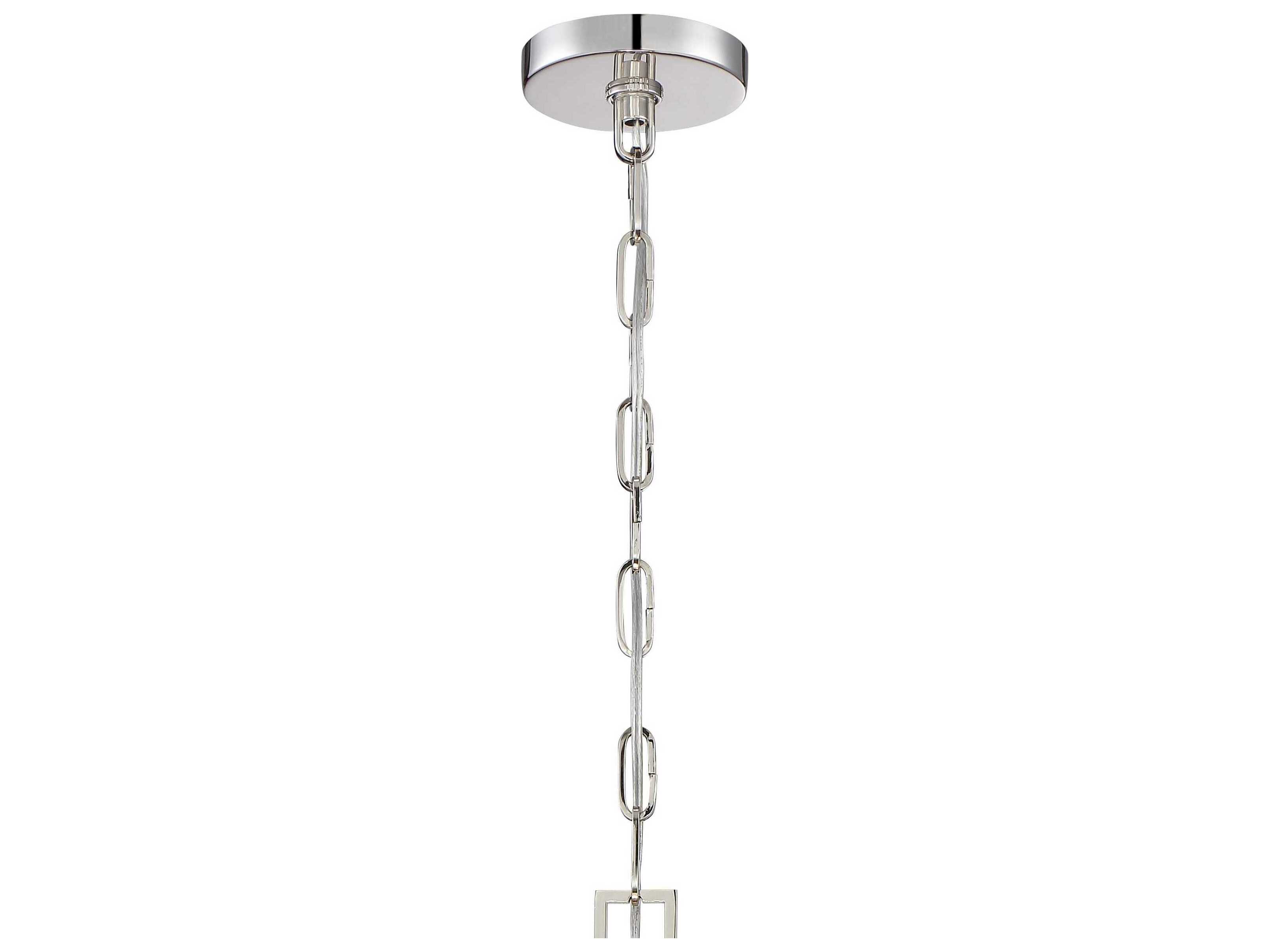 Crystorama Westwood 4-Light Polished Nickel Candelabra Empire Chandelier