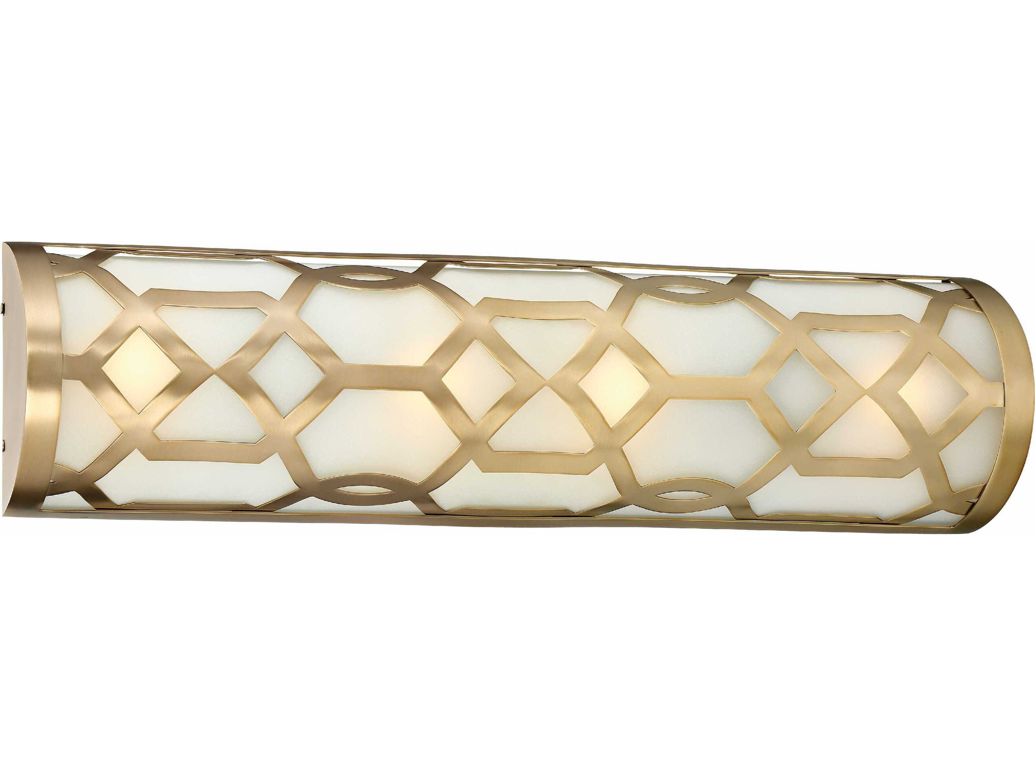 Crystorama Jennings 1-Light White Glass Vanity Light