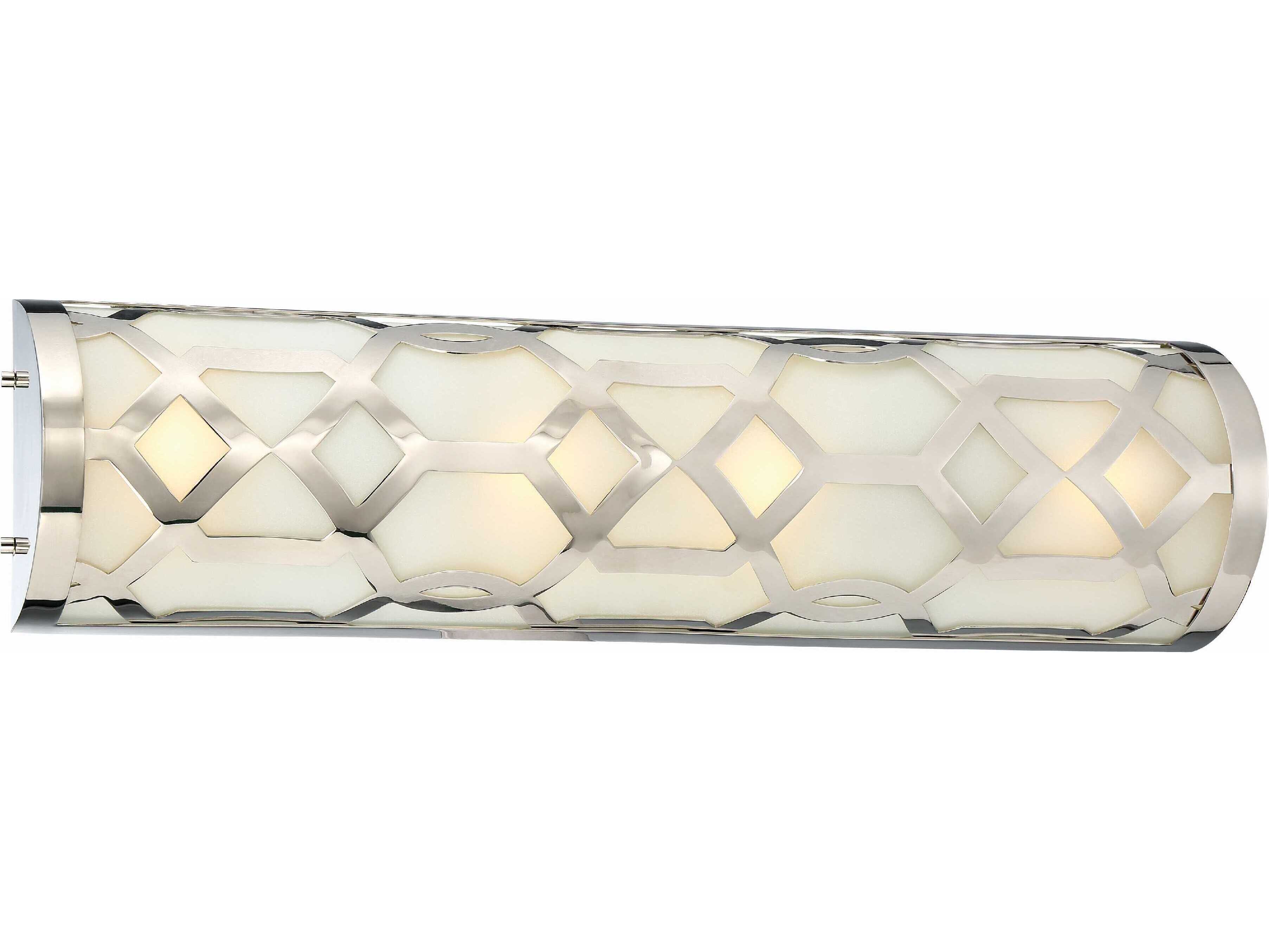 Crystorama Jennings 1-Light White Glass Vanity Light