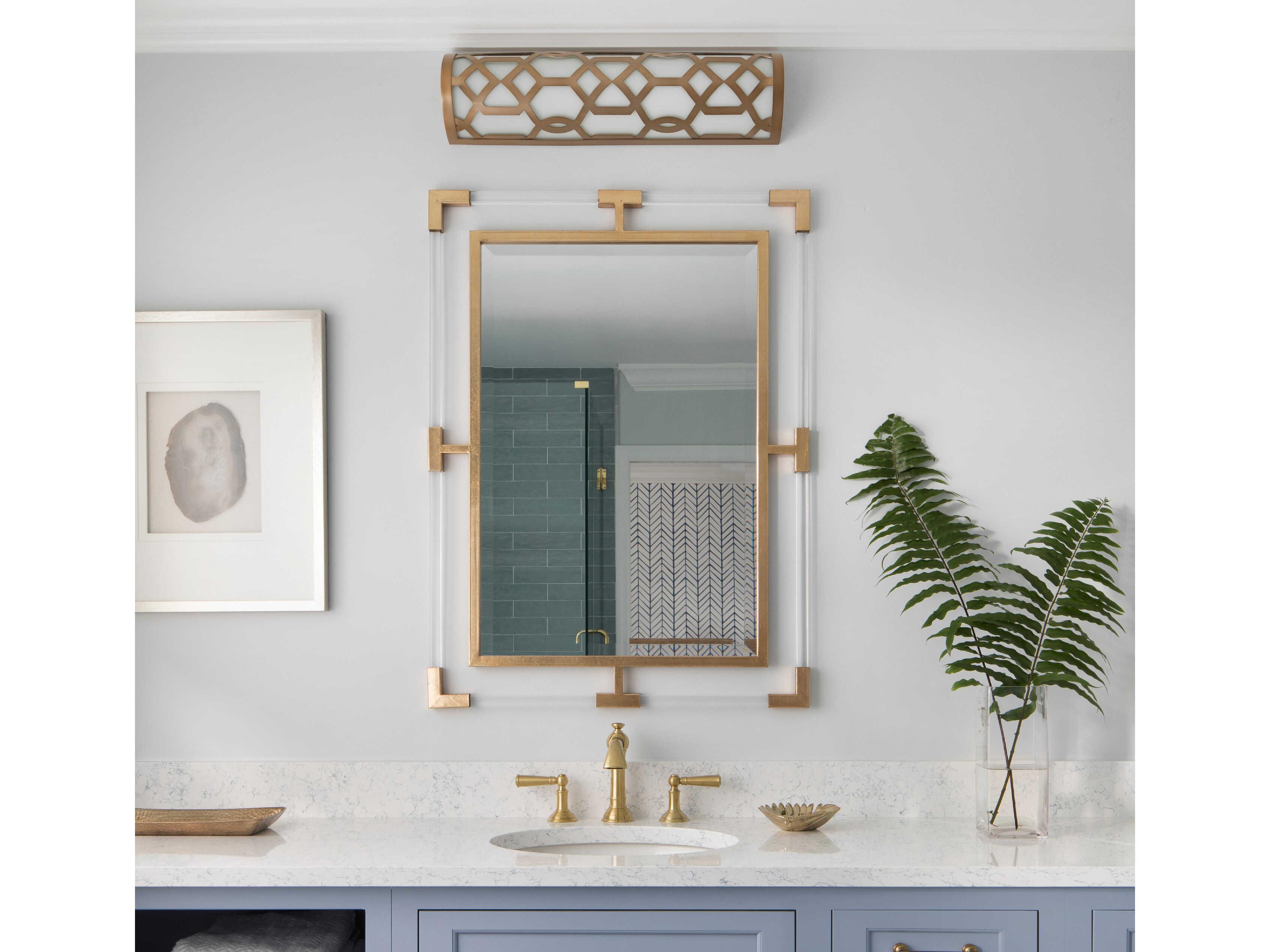 Crystorama Jennings 1-Light White Glass Vanity Light