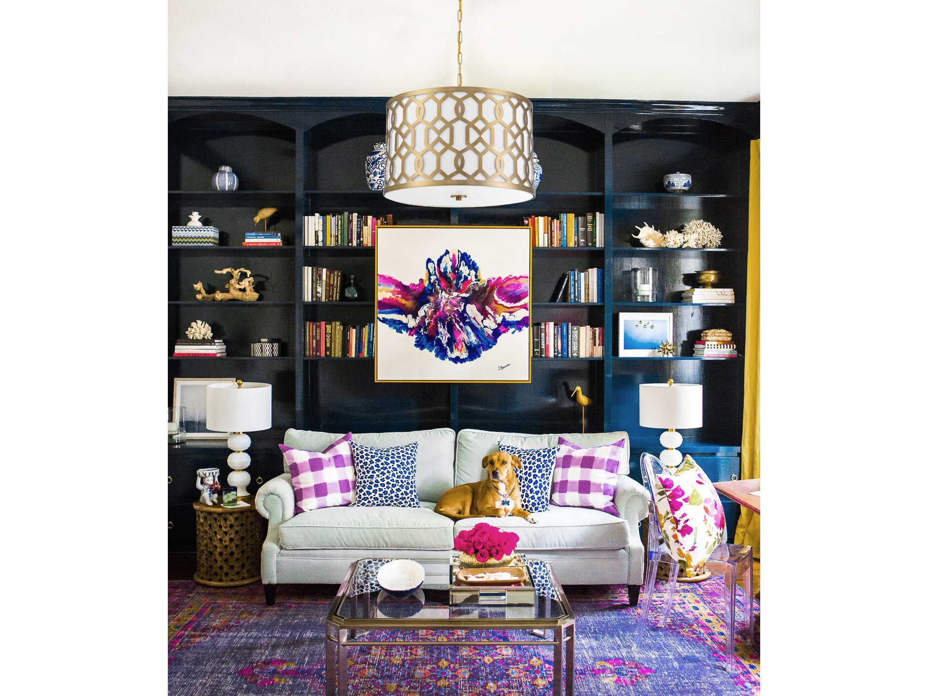 Crystorama Jennings 5-Light White Drum Chandelier