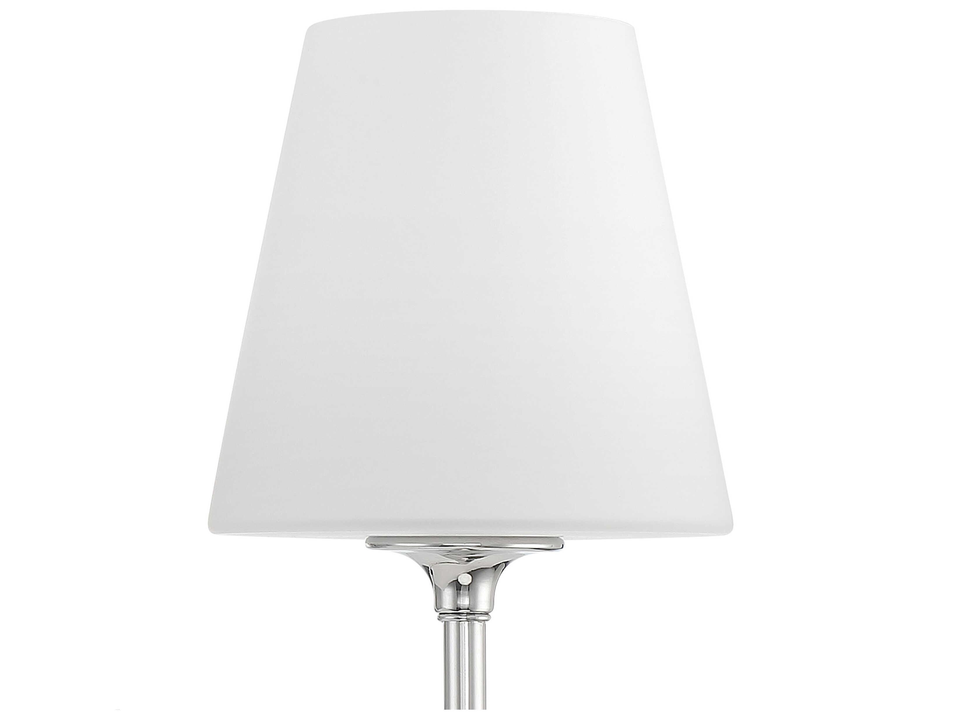 Crystorama Sylvan 1-Light Polished Chrome Glass Wall Sconce