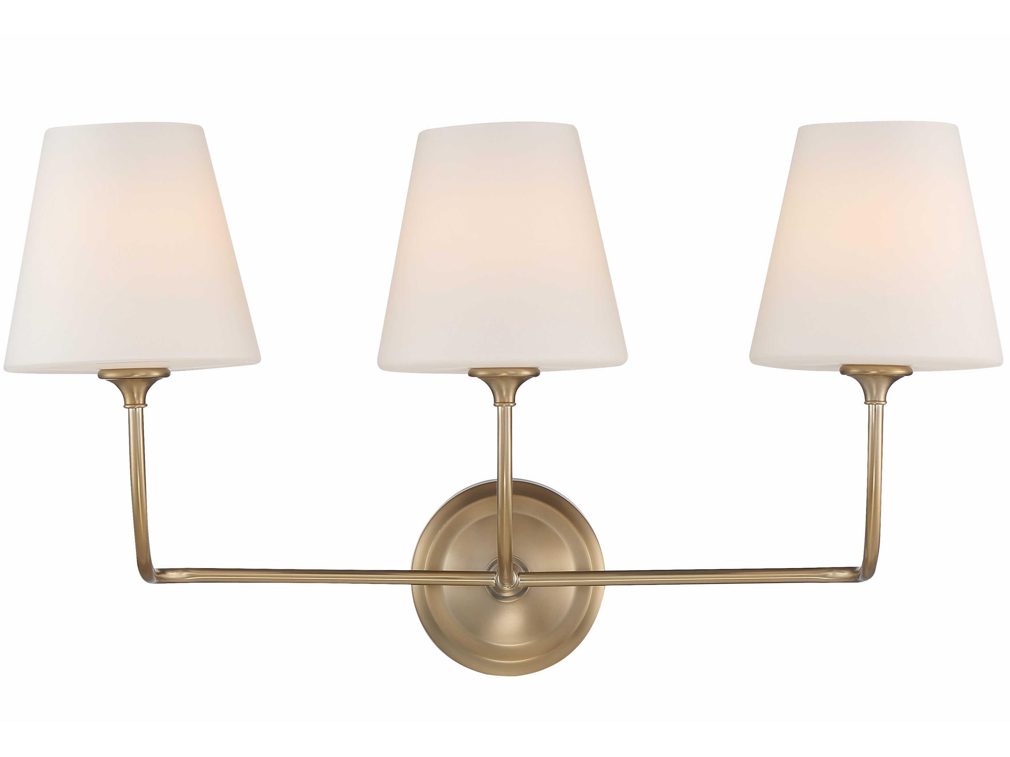 Crystorama Sylvan 3-Light Black Glass Vanity Light