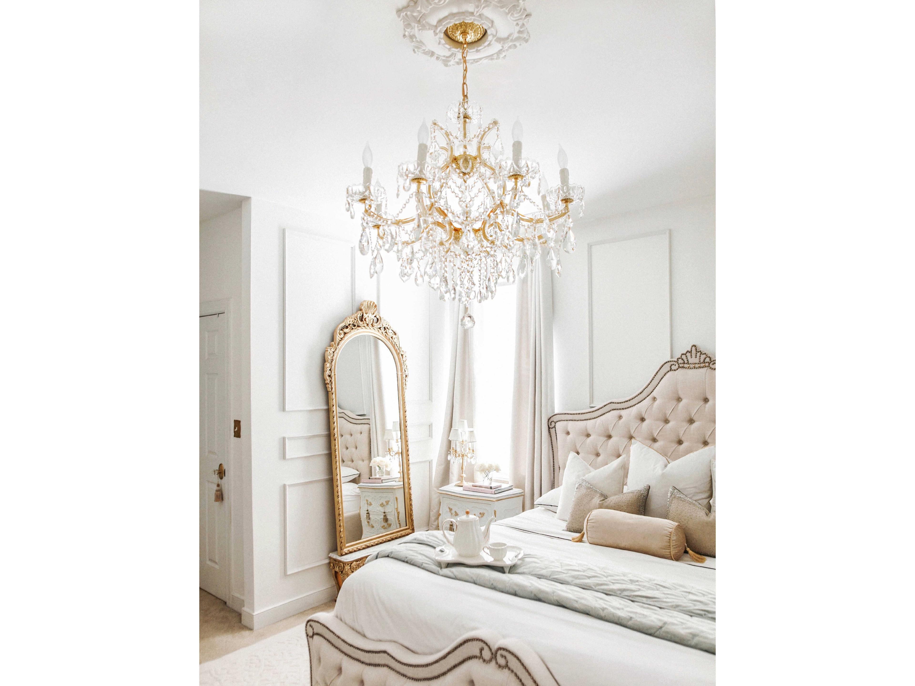 Crystorama Maria Theresa 9-Light Chrome Crystal Candelabra Chandelier