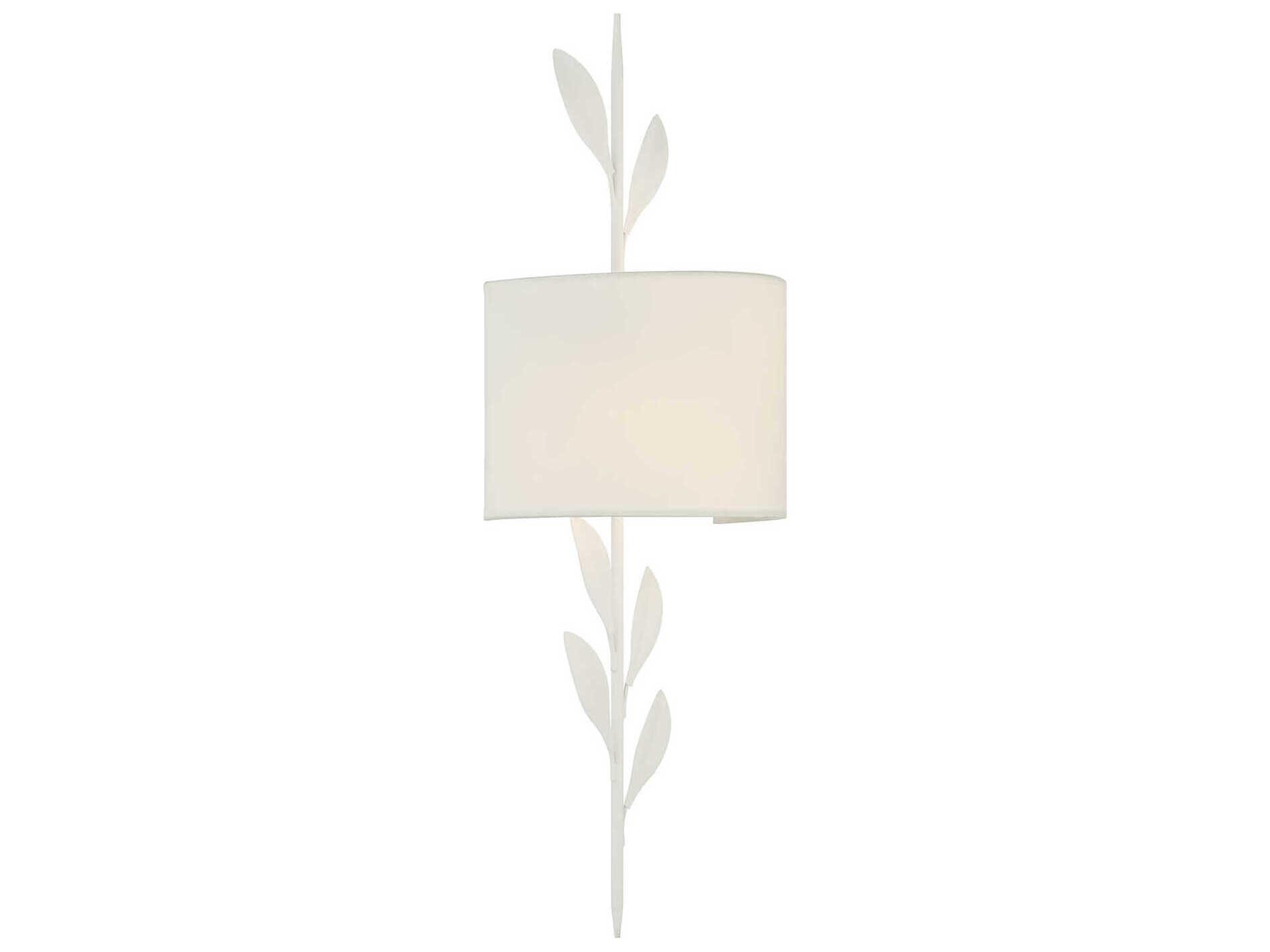 Crystorama Broche 2-Light Matte White Wall Sconce