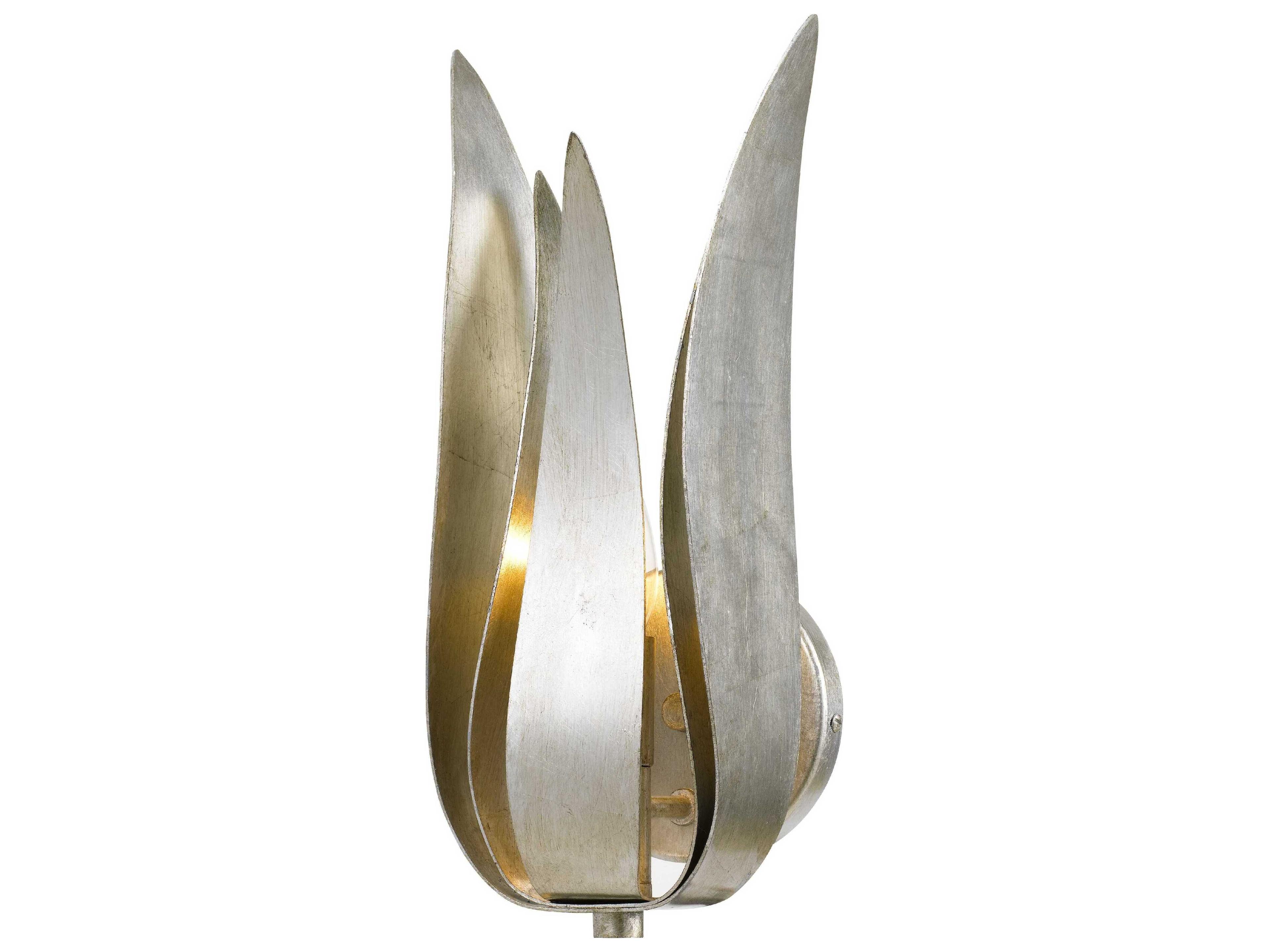 Crystorama Broche 1-Light Gold Wall Sconce