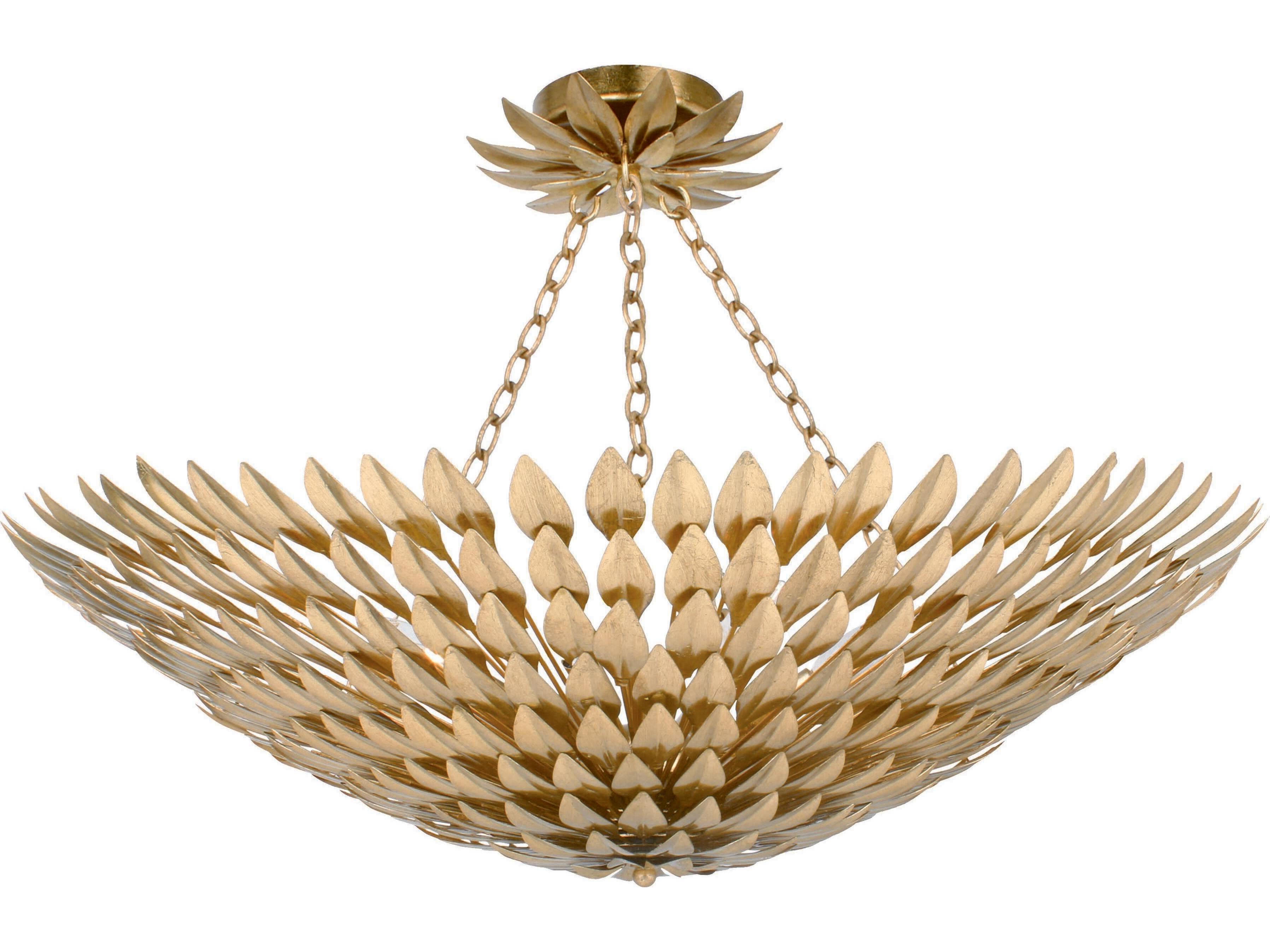 Crystorama Broche 8-Light Steel Bowl Candelabra Chandelier