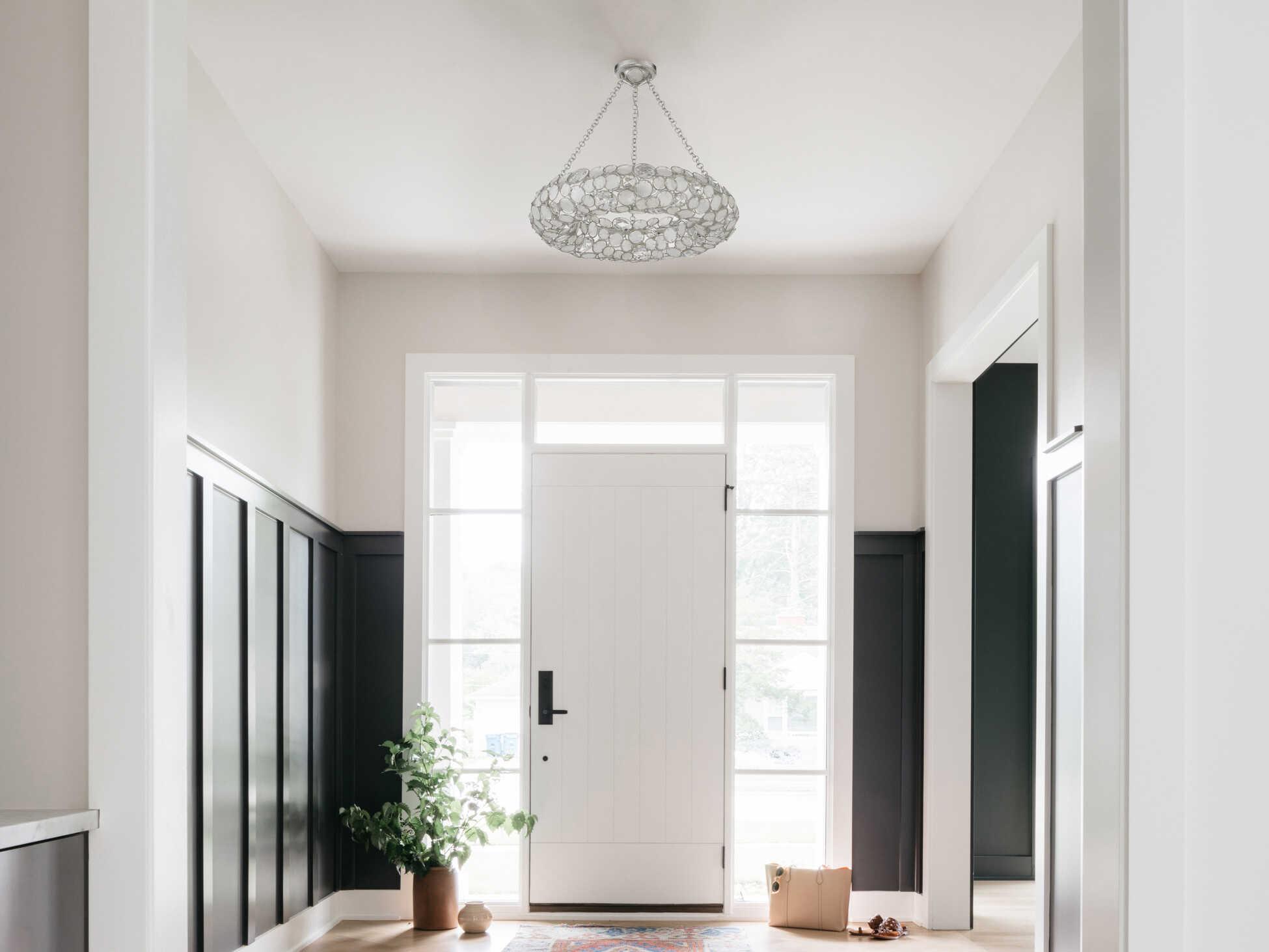 Crystorama Palla 6-Light Antique Silver Pendant