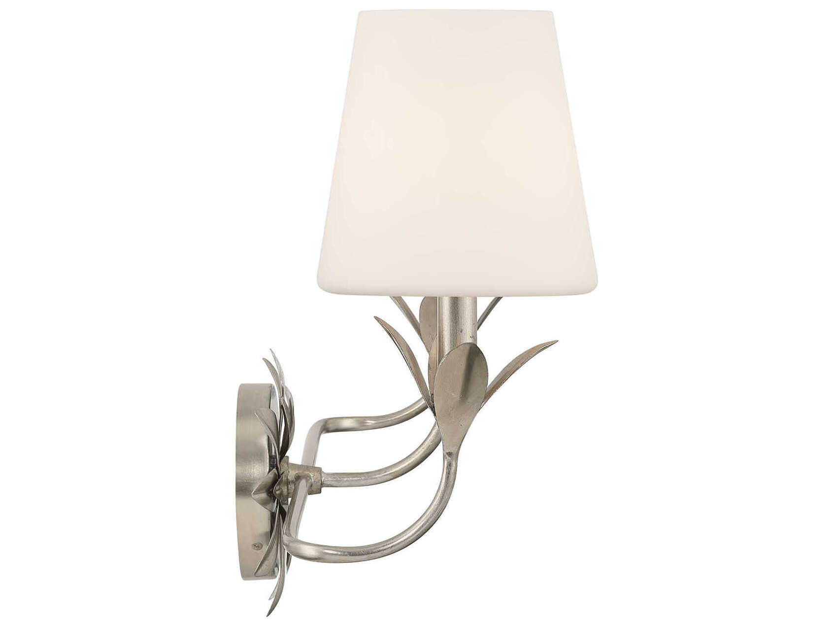 Crystorama Broche 3-Light Antique Silver Vanity Light