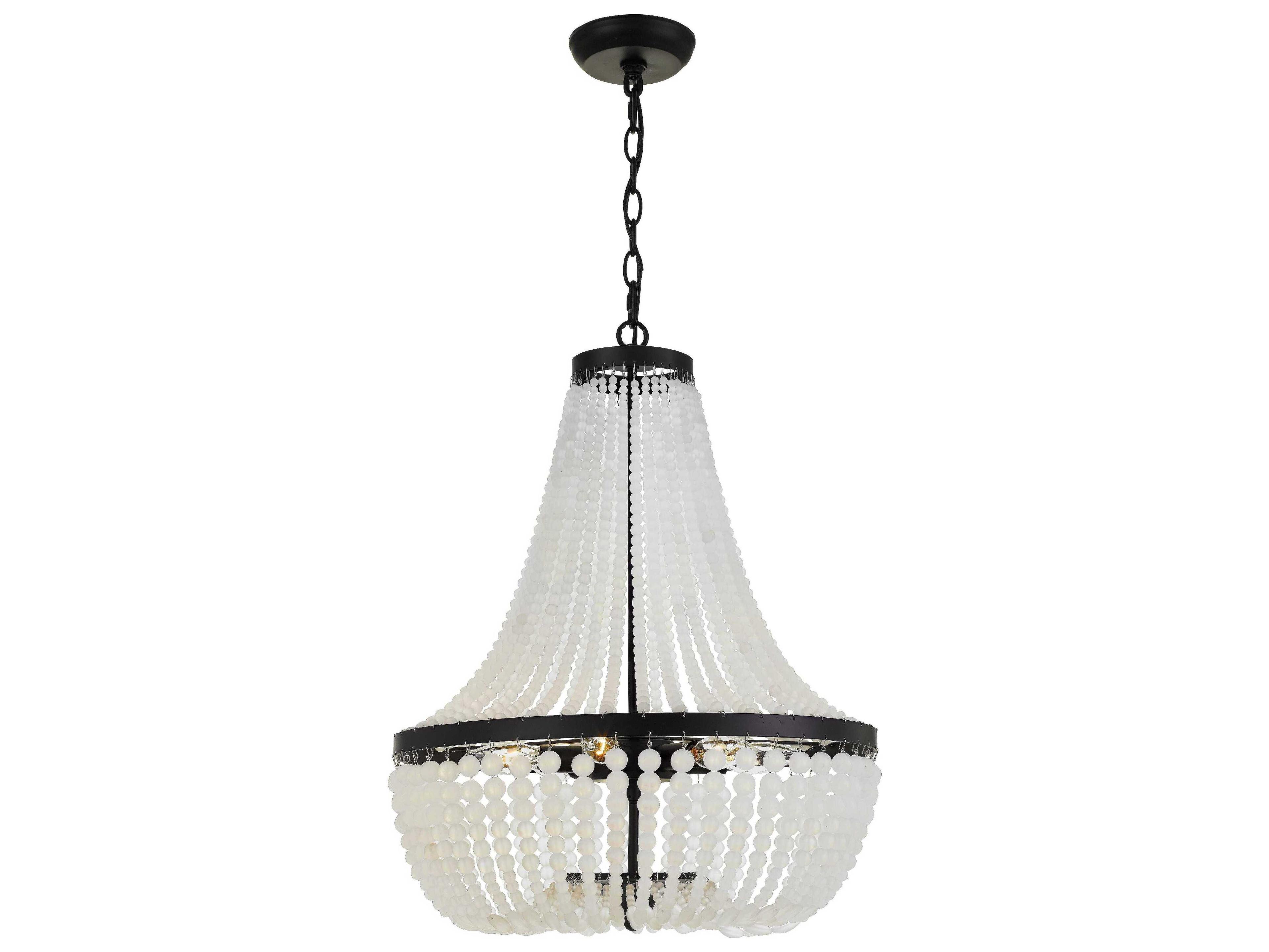 Crystorama Rylee 6-Light Bronze Candelabra Empire Chandelier