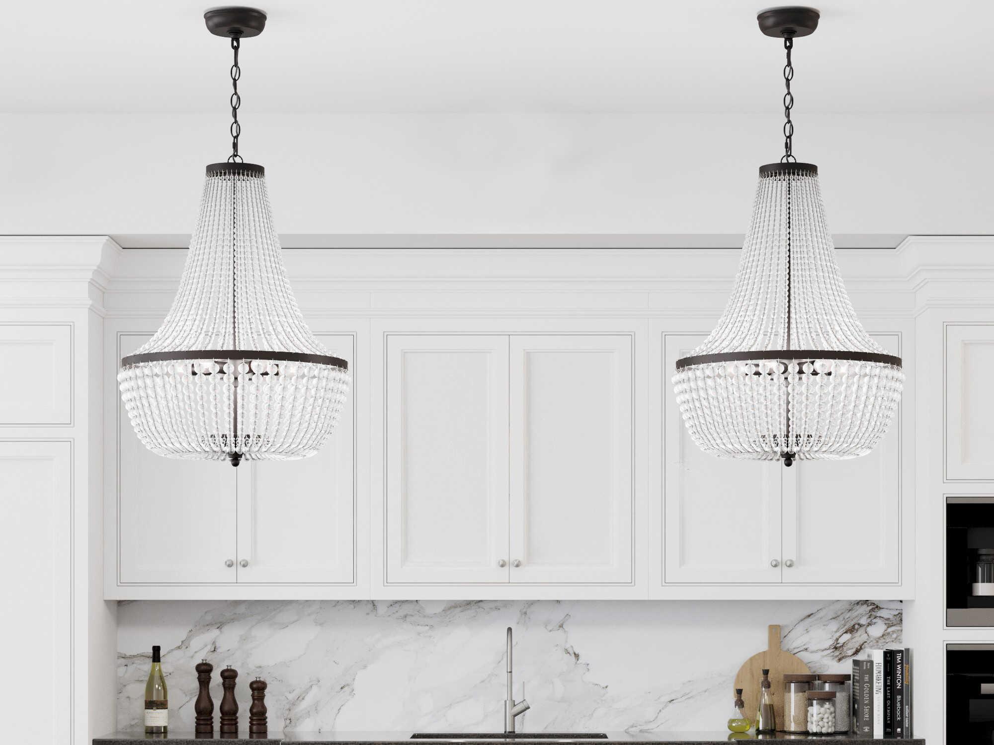 Crystorama Rylee 6-Light Bronze Candelabra Empire Chandelier