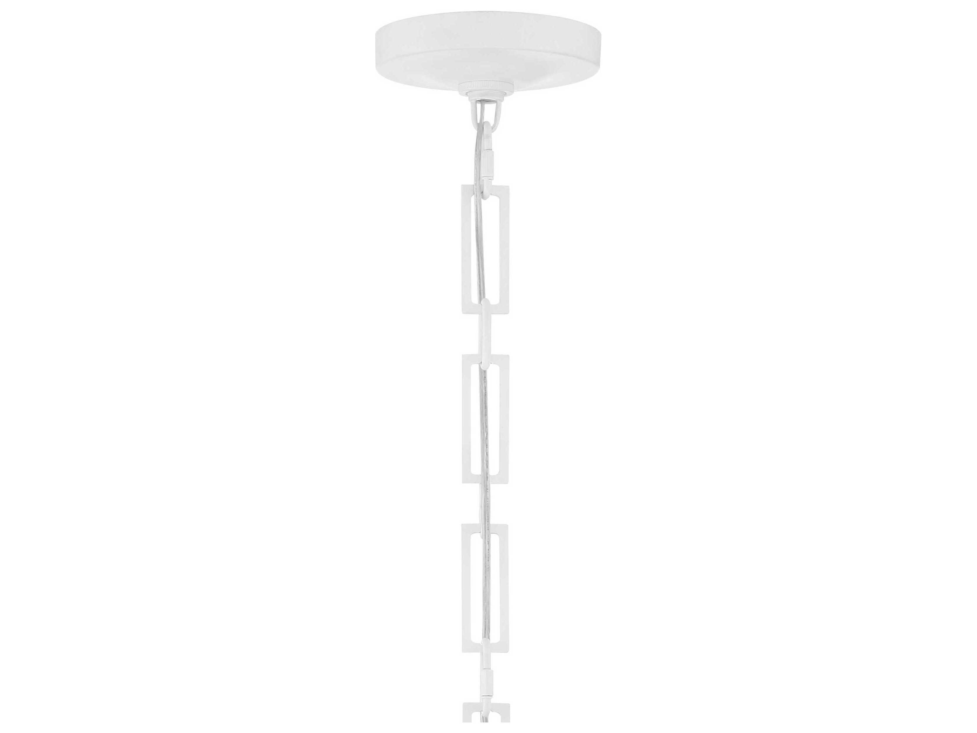 Crystorama Alston 2-Light Matte White Antique Gold Mini Pendant
