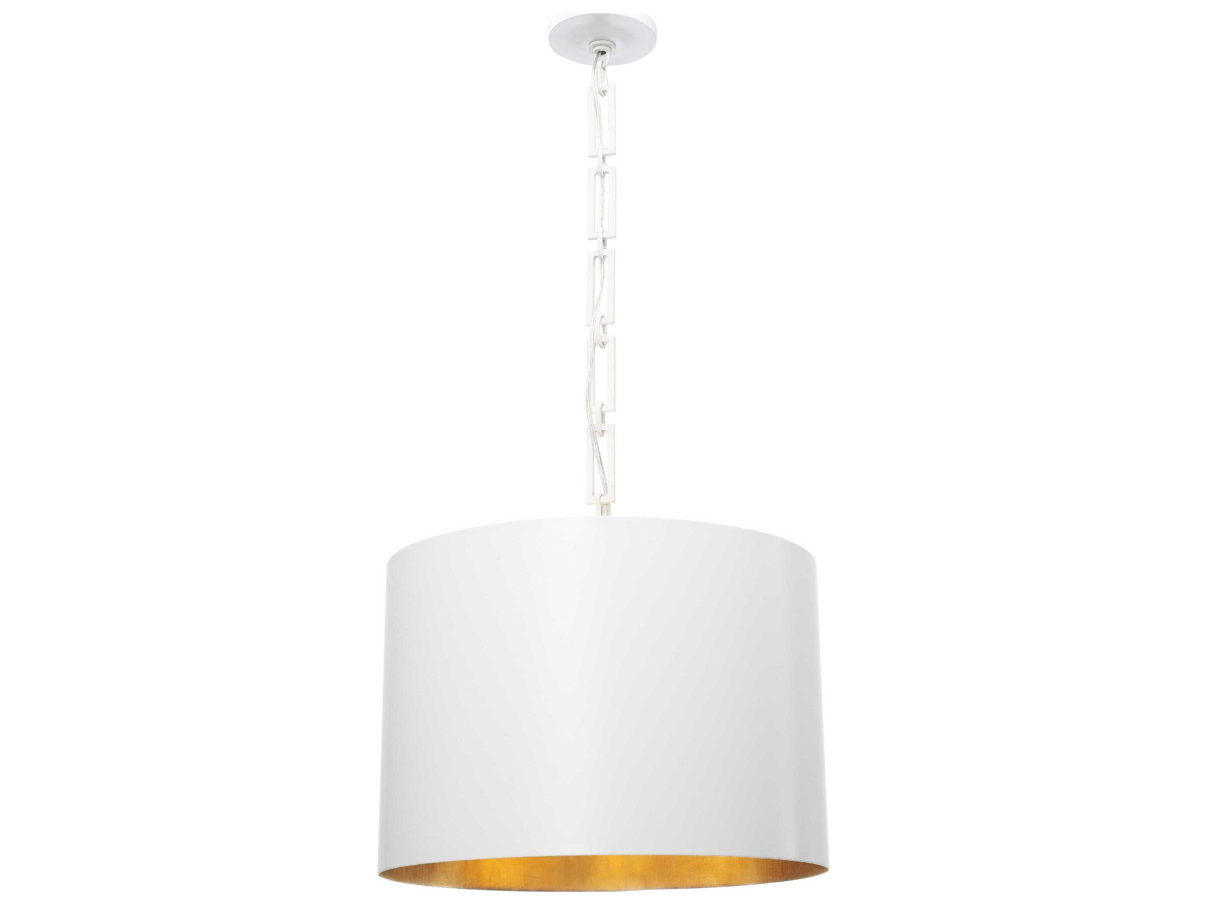 Crystorama Alston 6-Light Black Drum Pendant