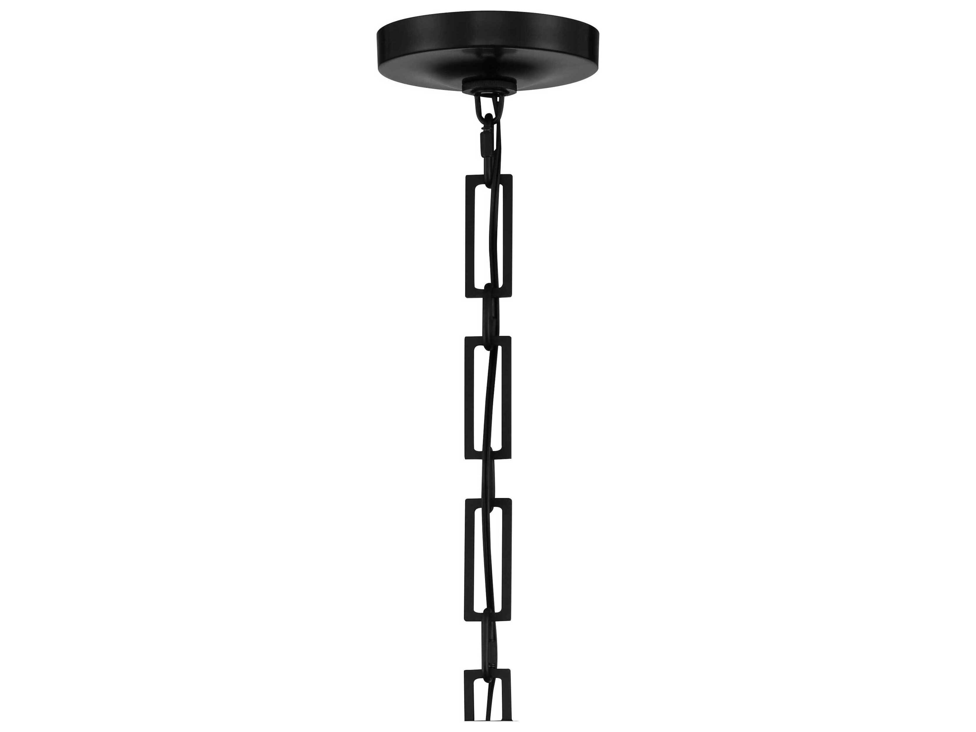 Crystorama Alston 3-Light Matte Black Antique Gold Pendant