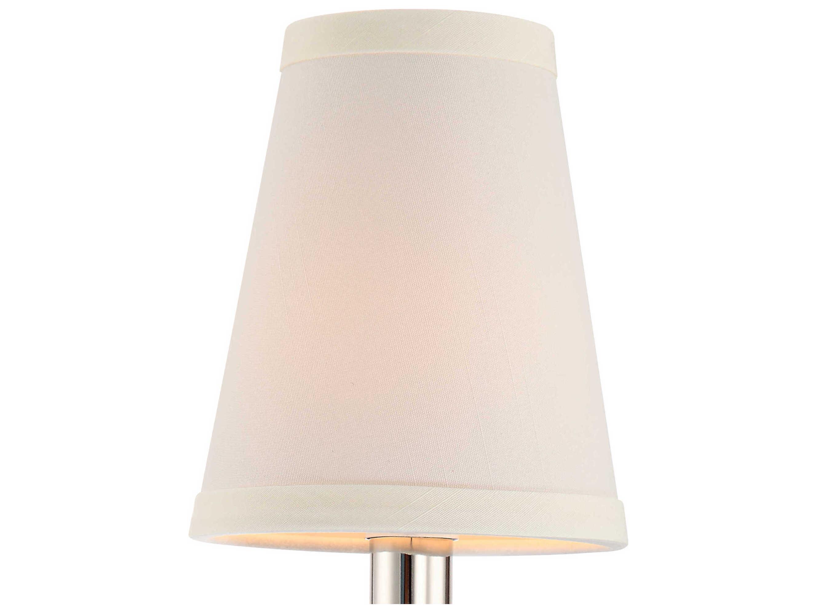 Crystorama Baxter 1-Light Polished Nickel Steel Wall Sconce