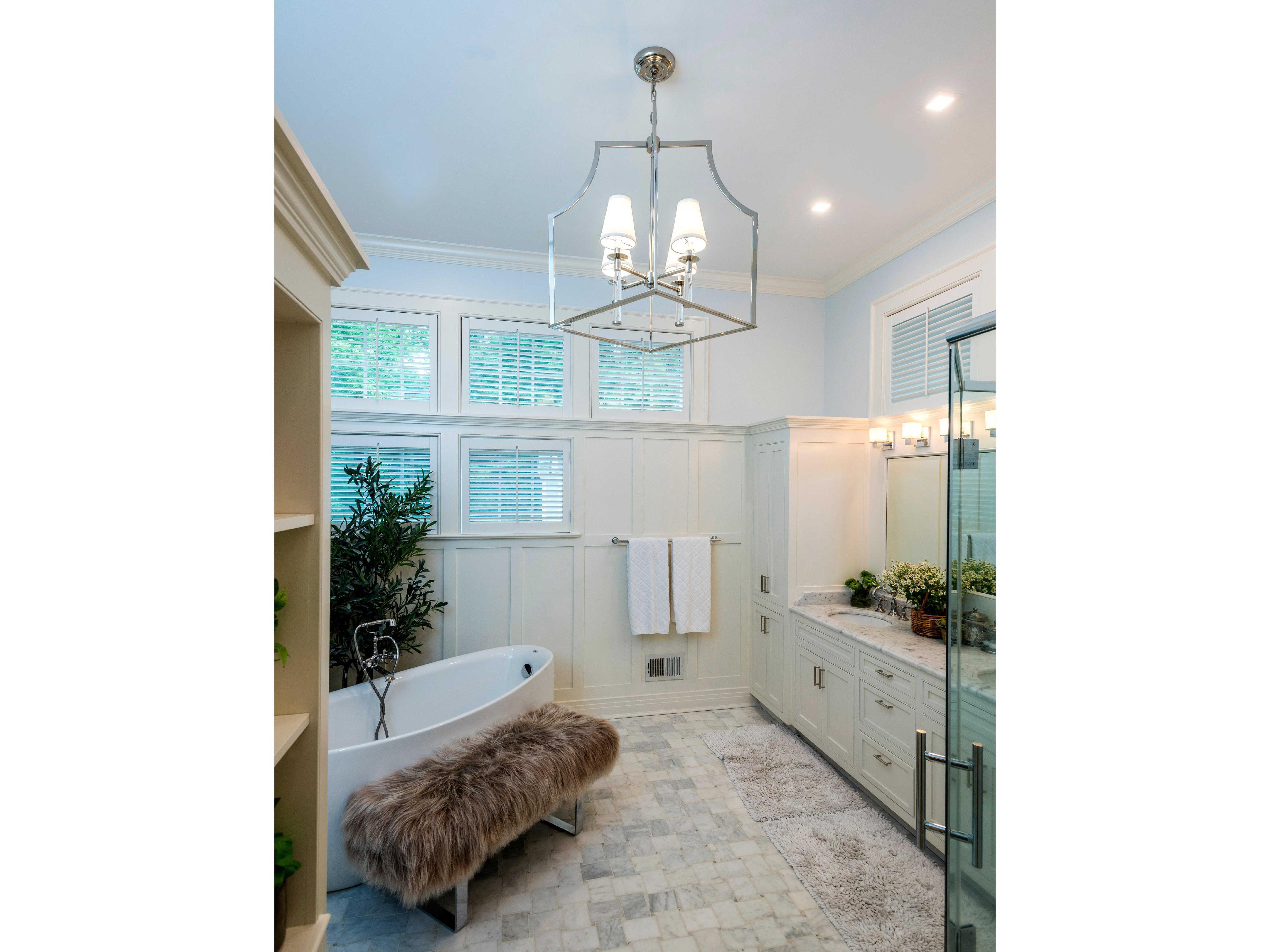 Crystorama Baxter 4-Light Polished Nickel Steel Candelabra Chandelier