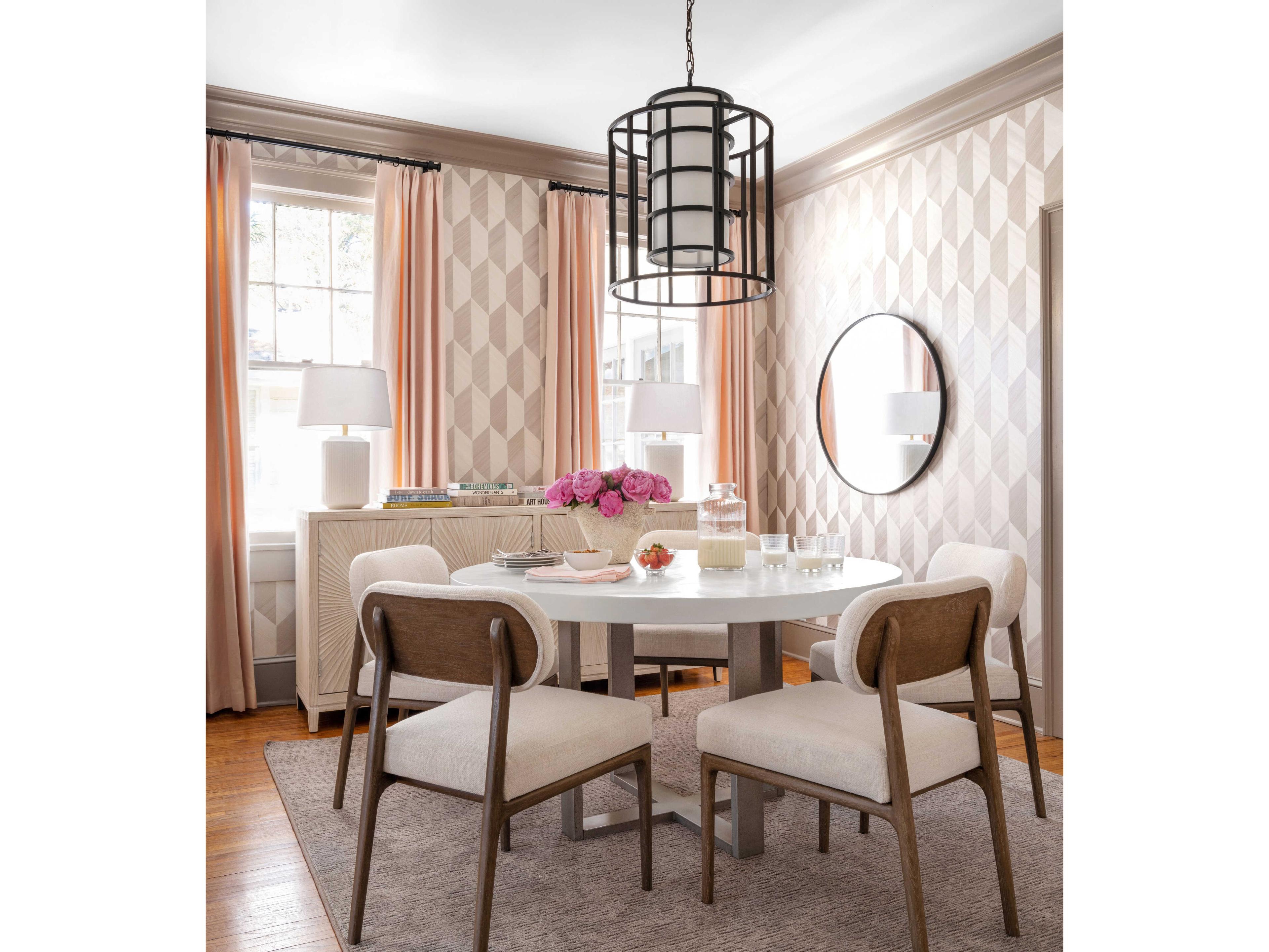 Crystorama Hulton 6-Light Matte Black Cylinder Chandelier