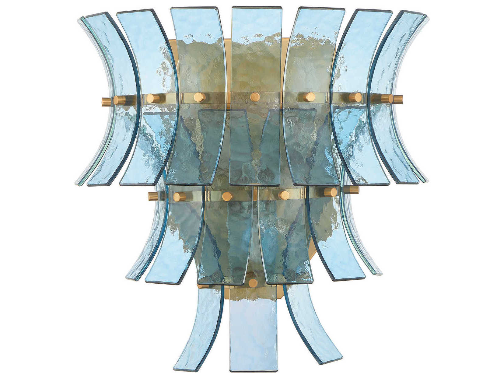 Crystorama Abigail 3-Light Aged Brass Wall Sconce