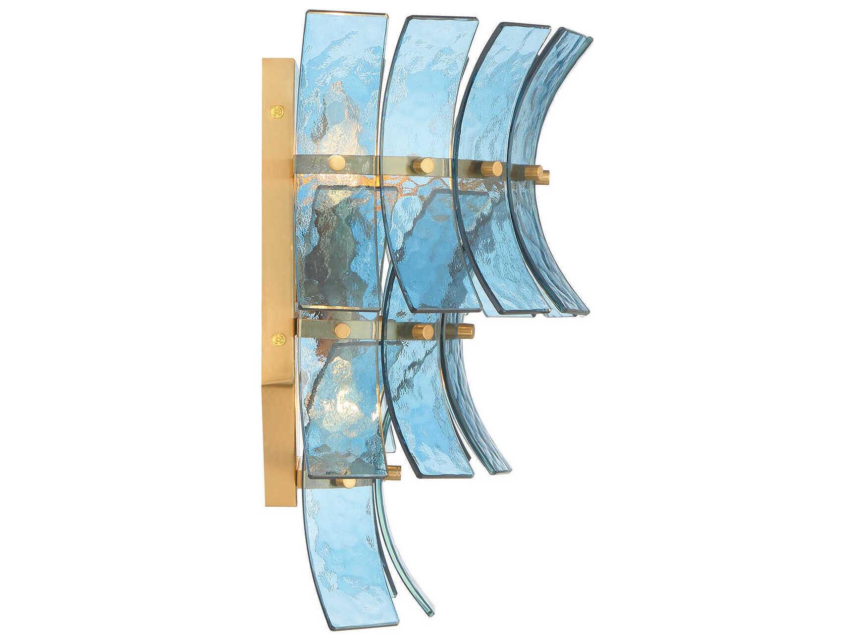 Crystorama Abigail 3-Light Aged Brass Wall Sconce