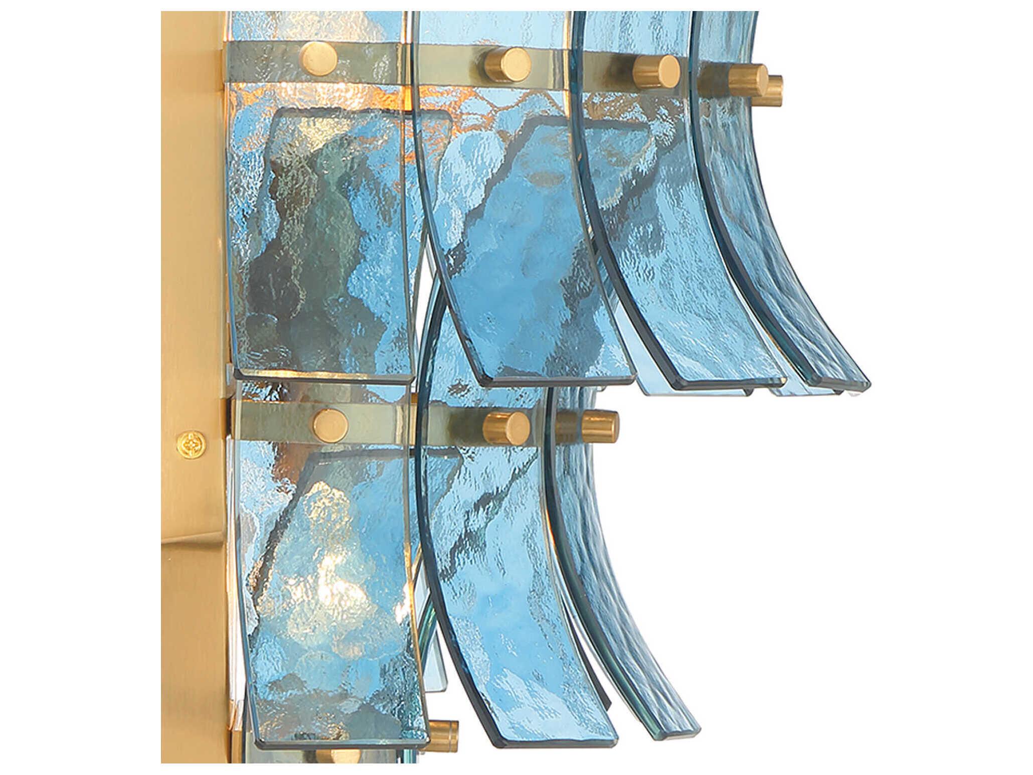 Crystorama Abigail 3-Light Aged Brass Wall Sconce