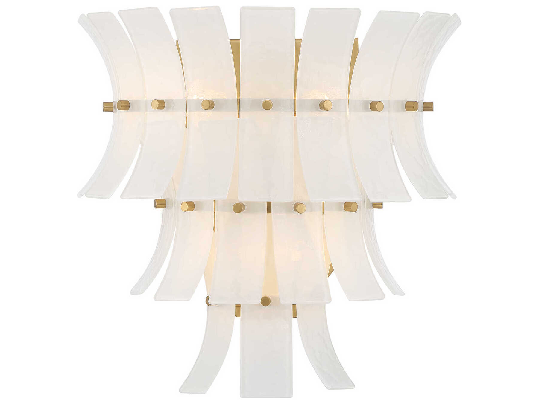 Crystorama Abigail 3-Light Aged Brass Wall Sconce