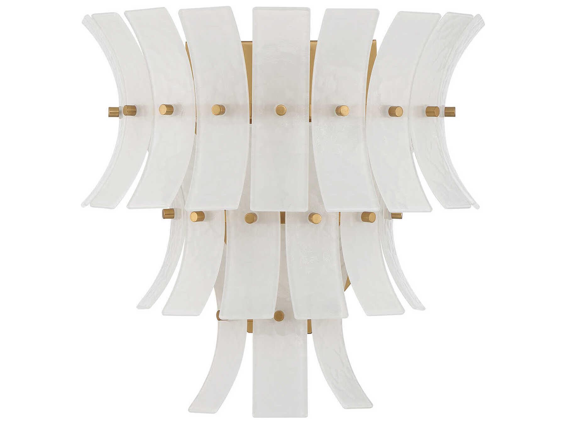 Crystorama Abigail 3-Light Aged Brass Wall Sconce