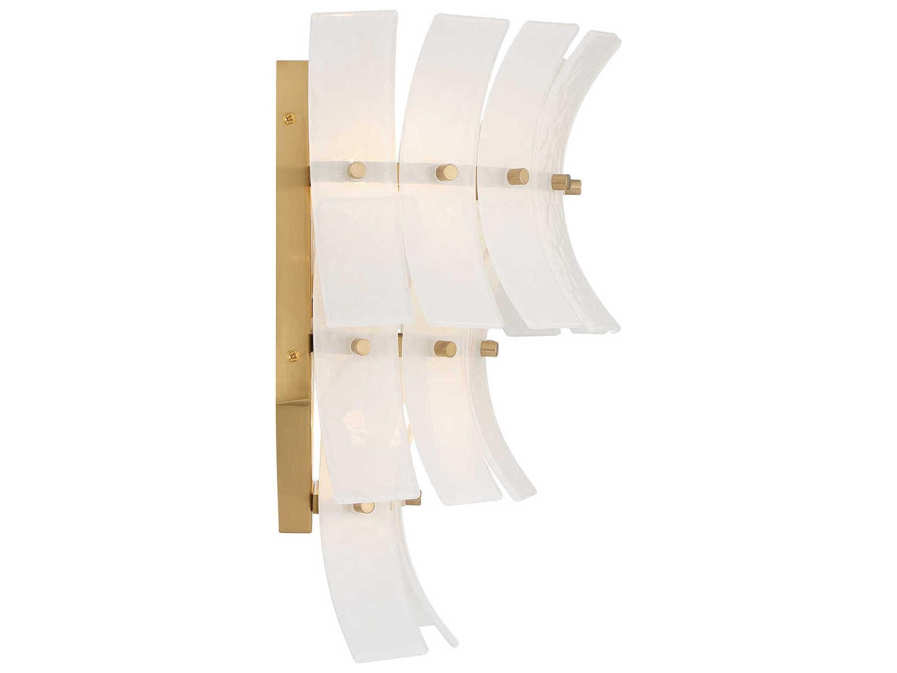 Crystorama Abigail 3-Light Aged Brass Wall Sconce