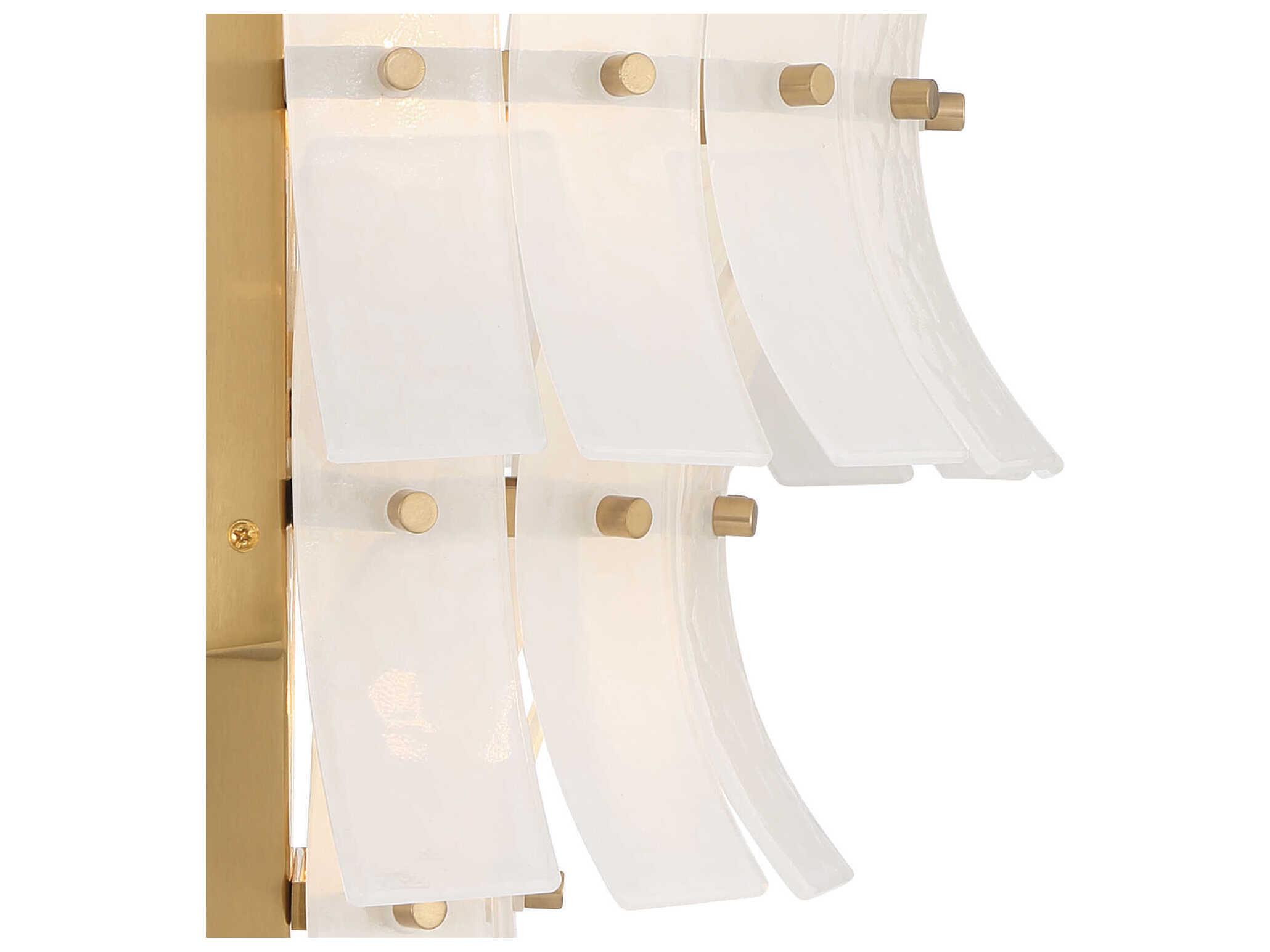 Crystorama Abigail 3-Light Aged Brass Wall Sconce