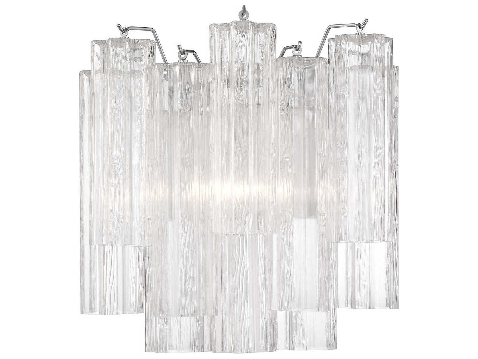 Crystorama Addis 2-Light Polished Chrome Wall Sconce