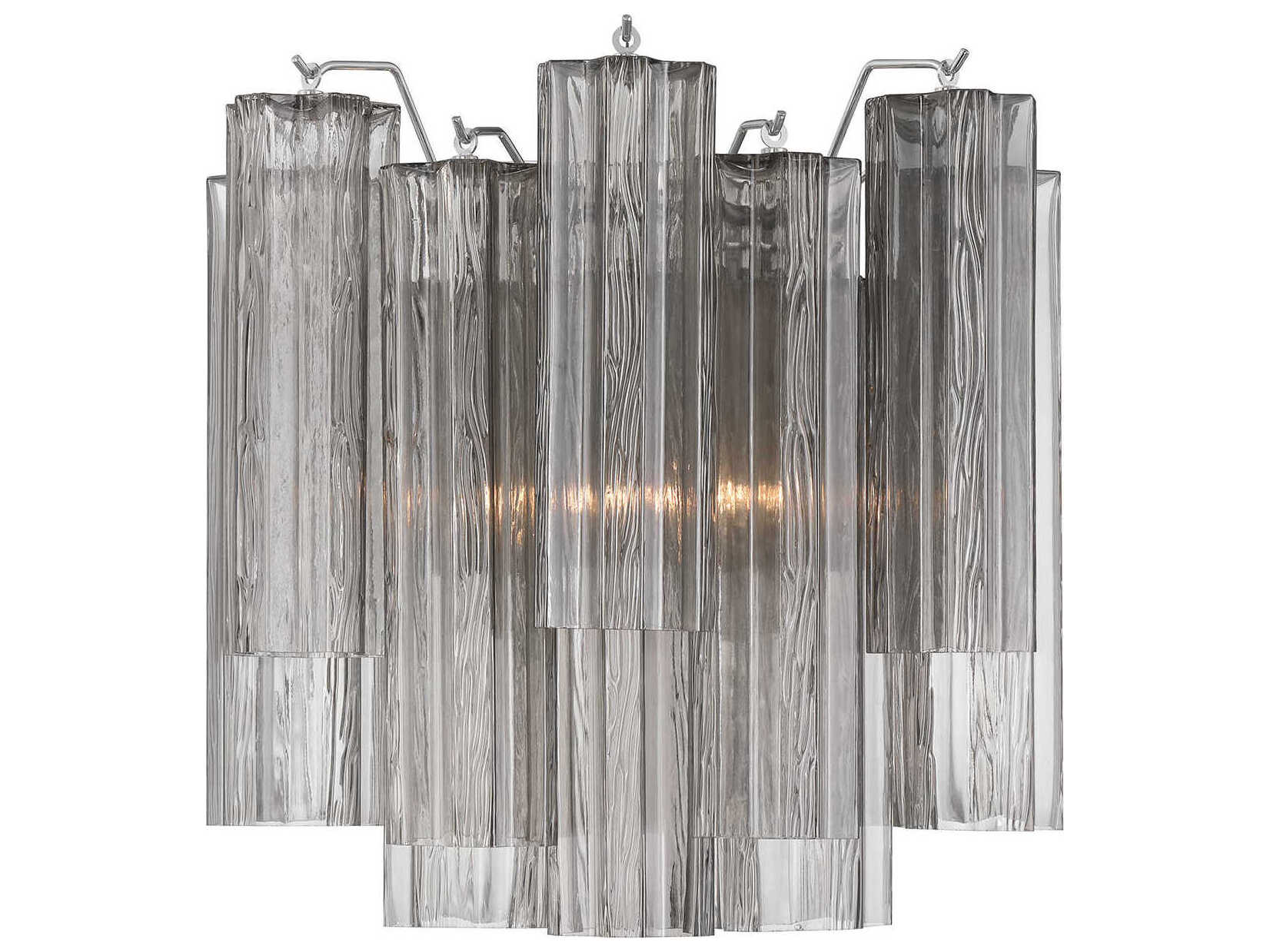 Crystorama Addis 2-Light Polished Chrome Wall Sconce